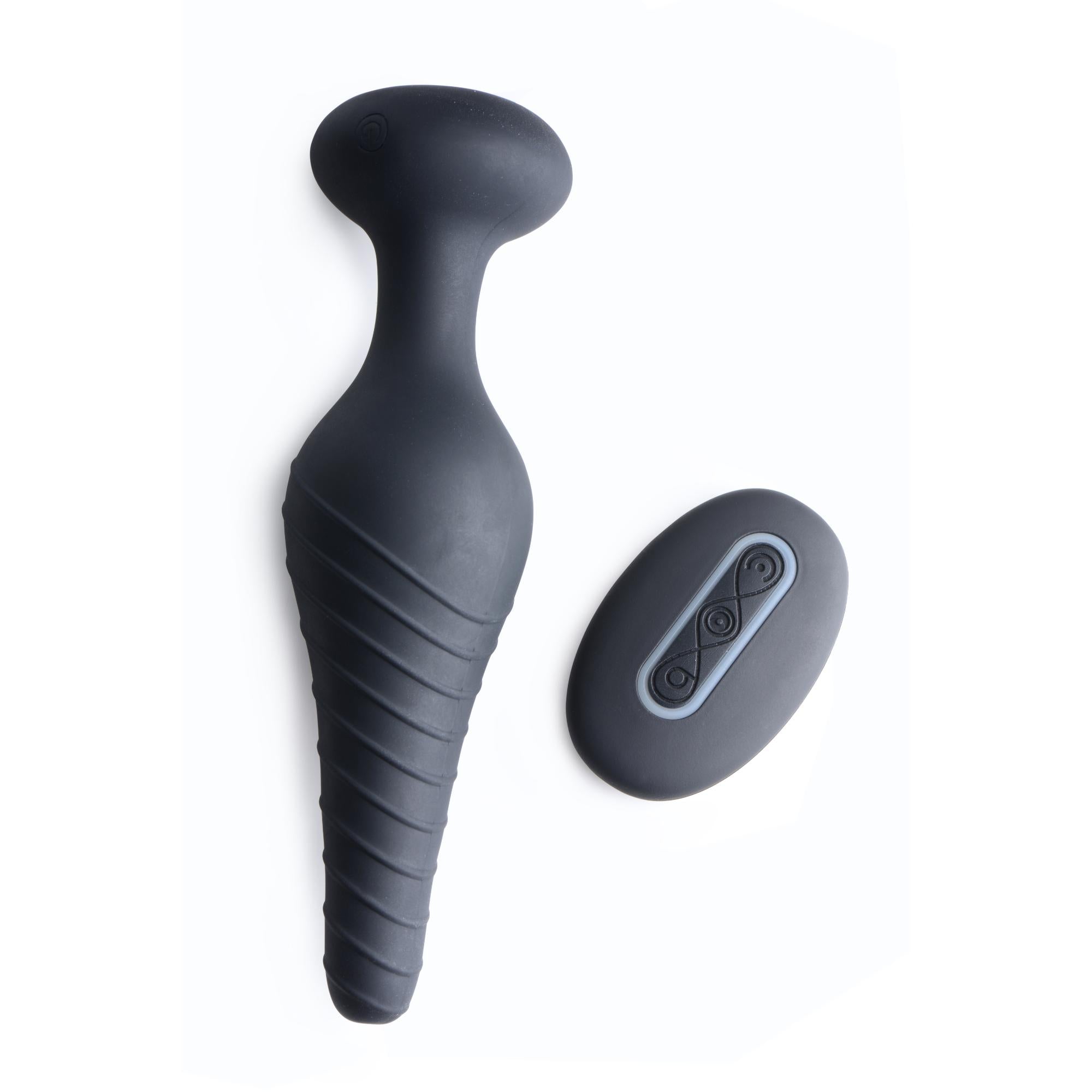 Under Control Silicone Vibrating Anal Plug with Remote Control