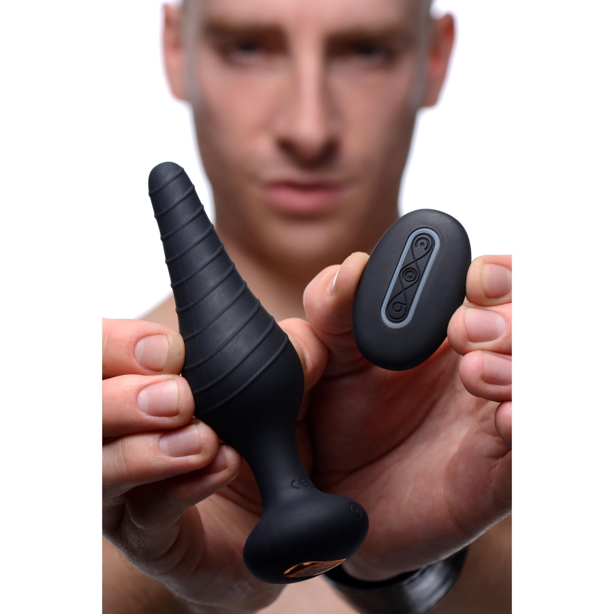 Under Control Silicone Vibrating Anal Plug with Remote Control