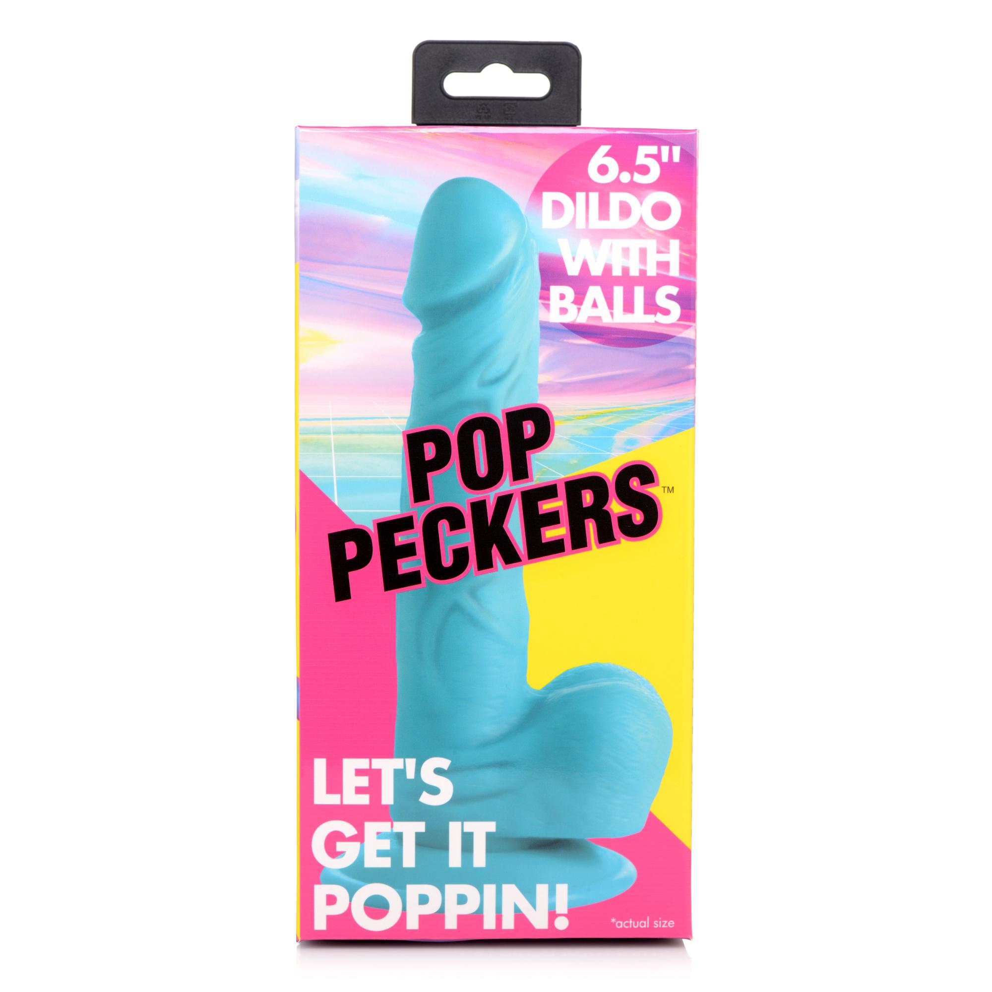 Pop Peckers 6.5" Dildo with Balls