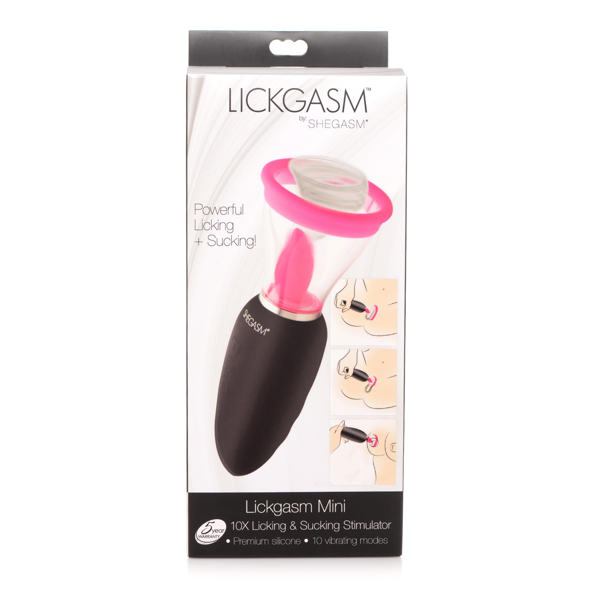 Lickgasm Lickgasm Mini 10X Silicone Licking and Sucking Stimulator