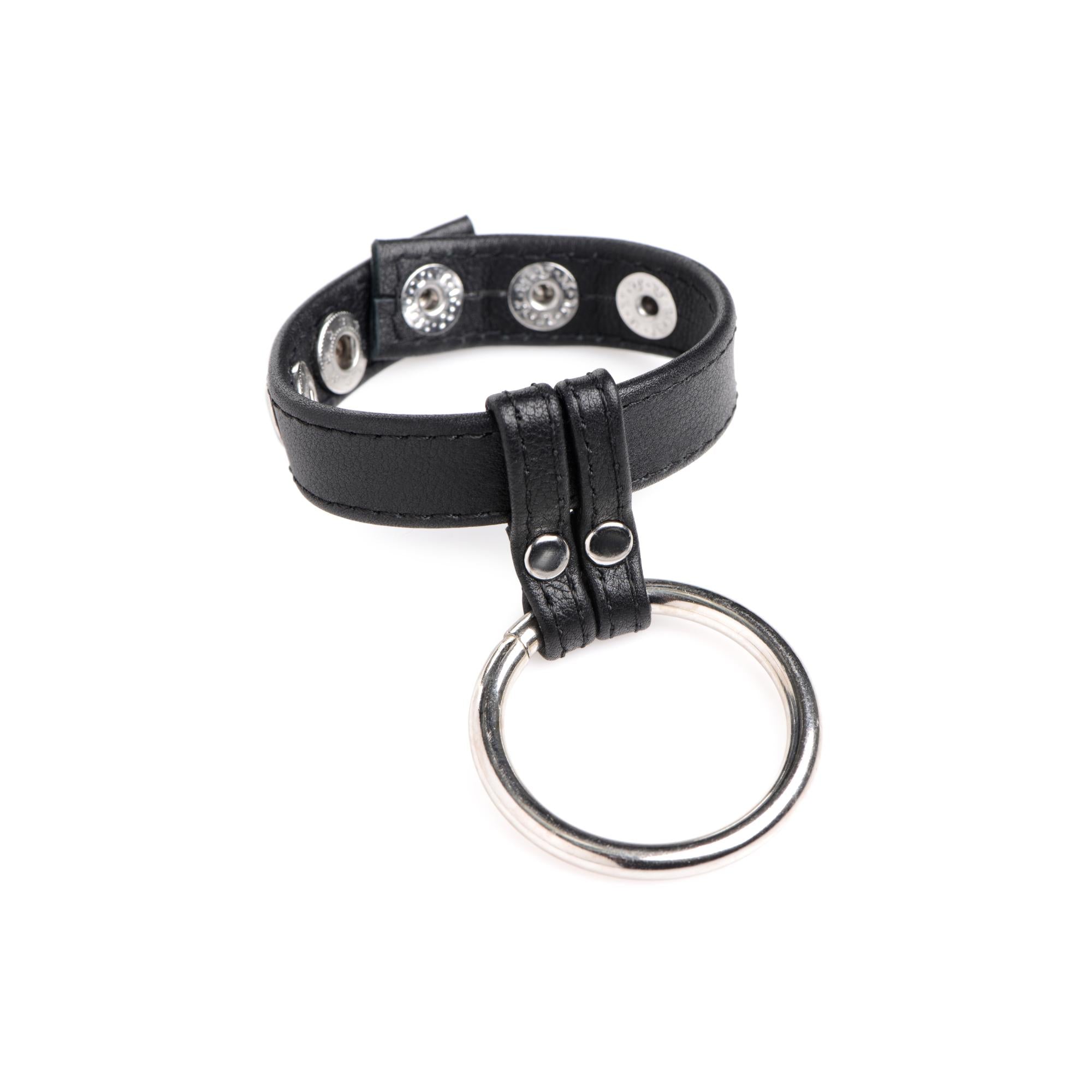 Strict Leather Cock Gear Leather and Steel Cock & Ball Ring