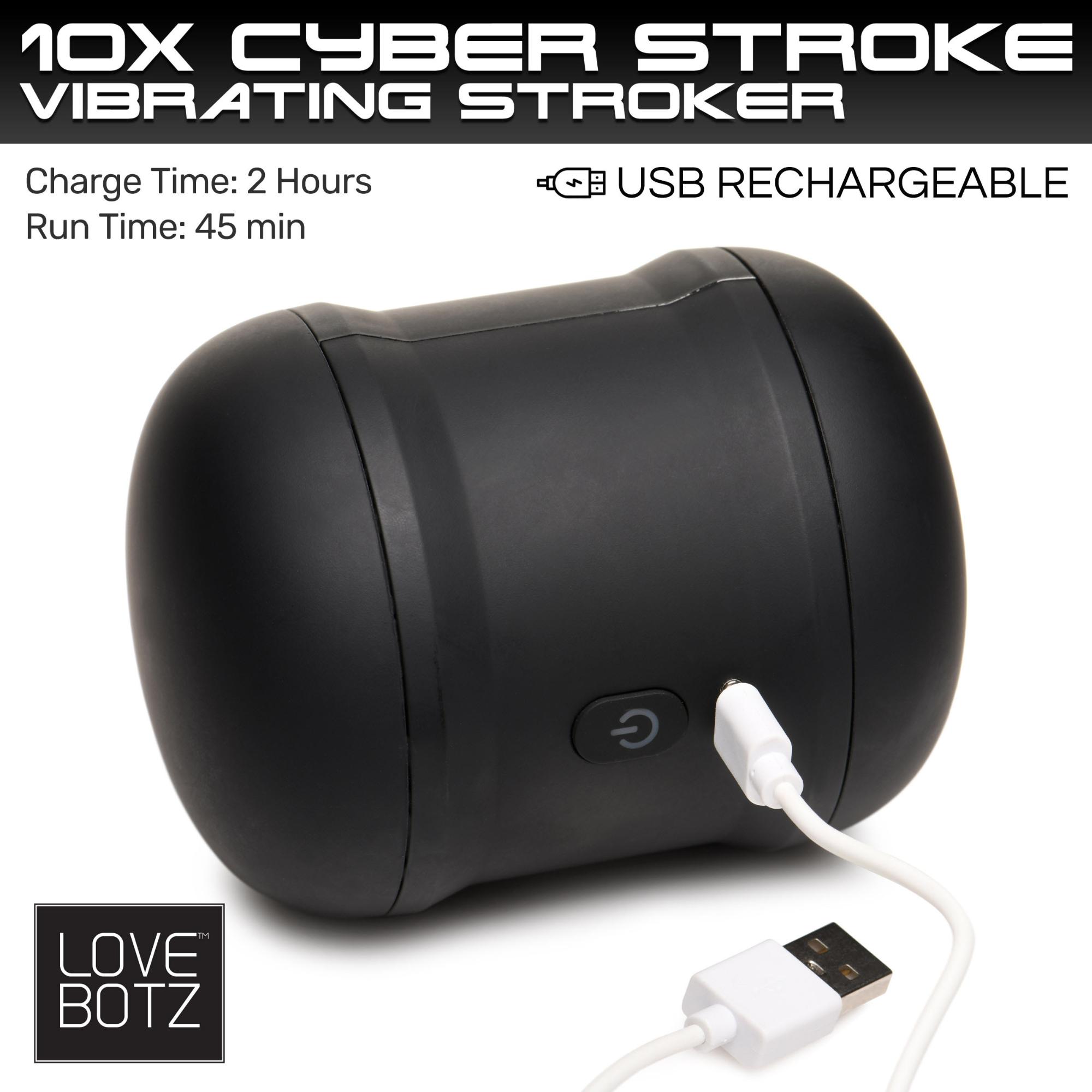LoveBotz 10X Cyber Stroke Vibrating Stroker