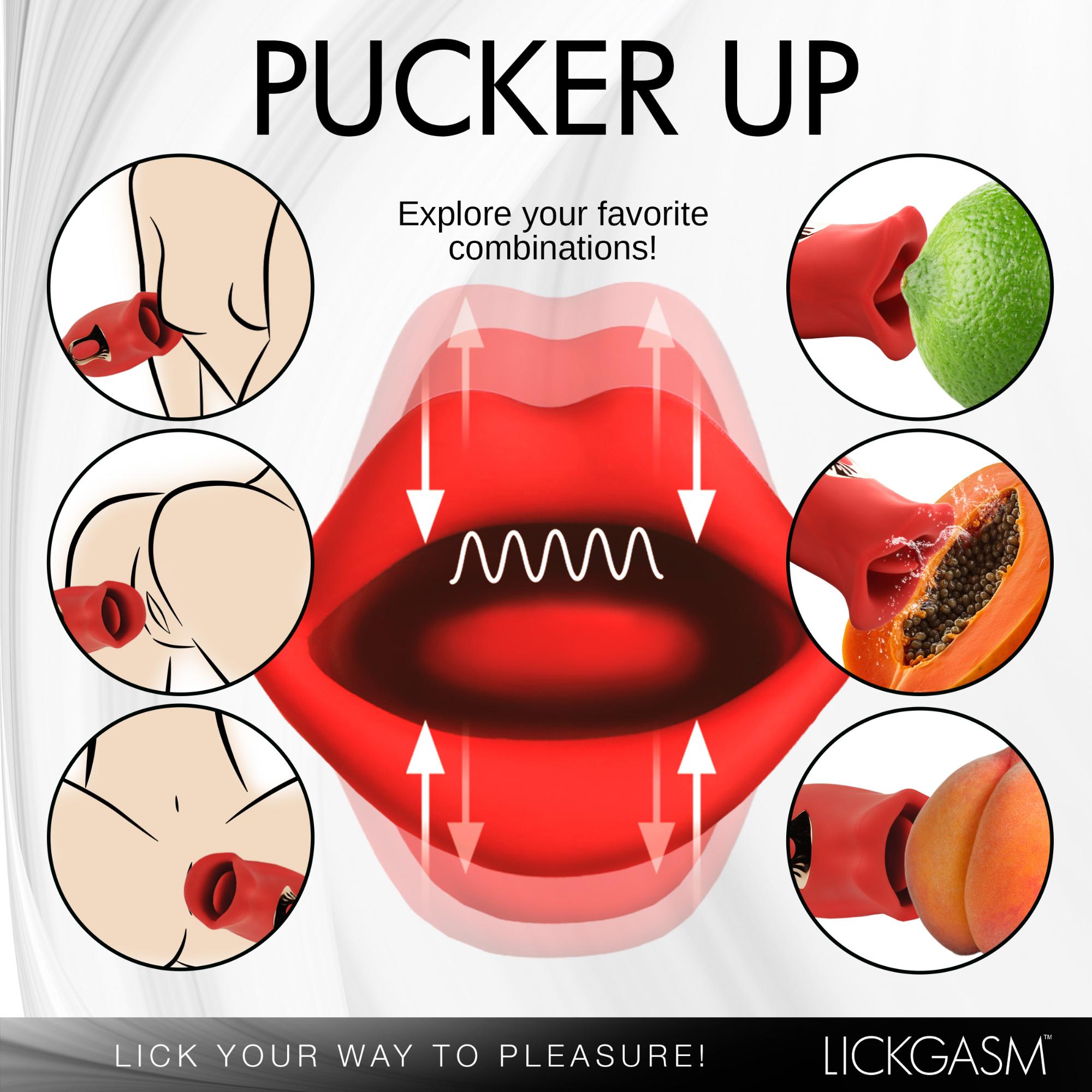 Lickgasm Lickgasm Kiss & Tell Mini Kissing & Vibrating Clitoral Stimulator