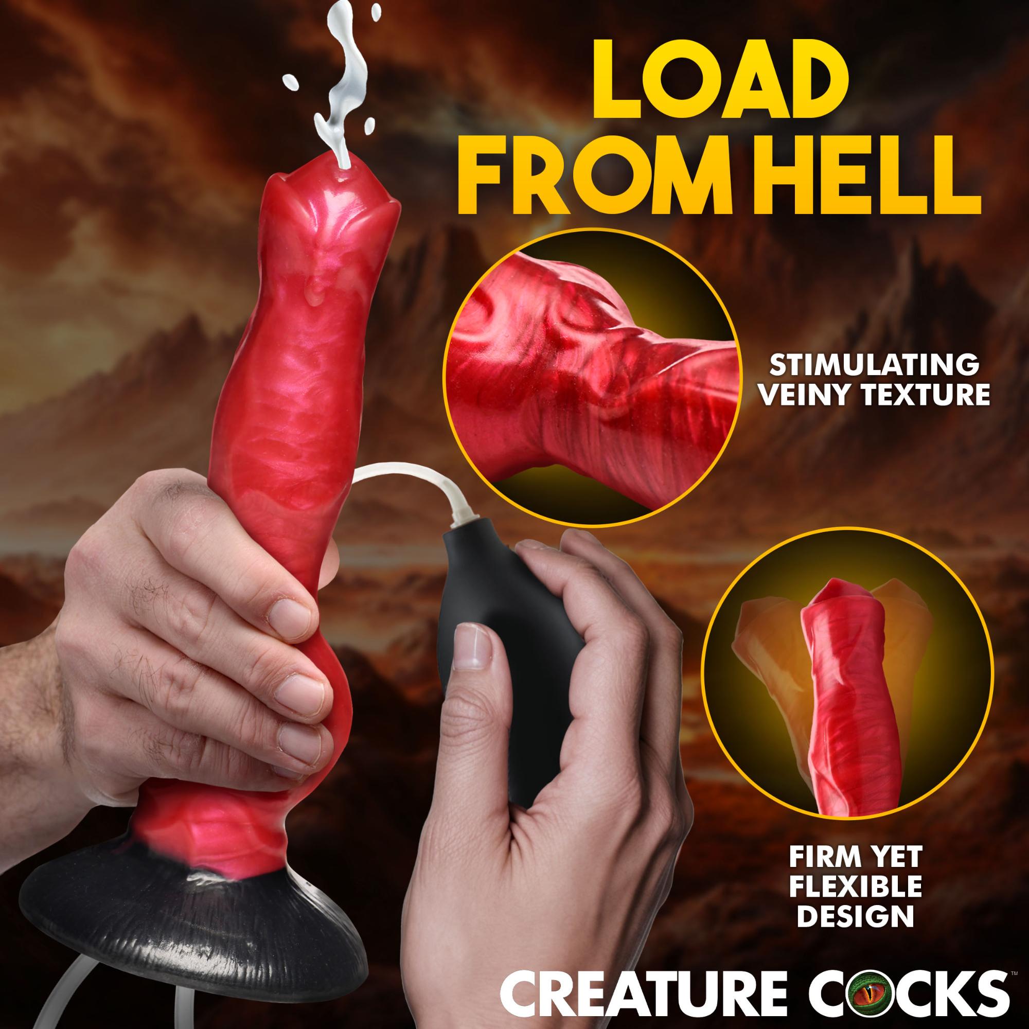 Creature Cocks Eyegor – Thrusting & Vibrating Rechargeable Silicone Dildo with Remote