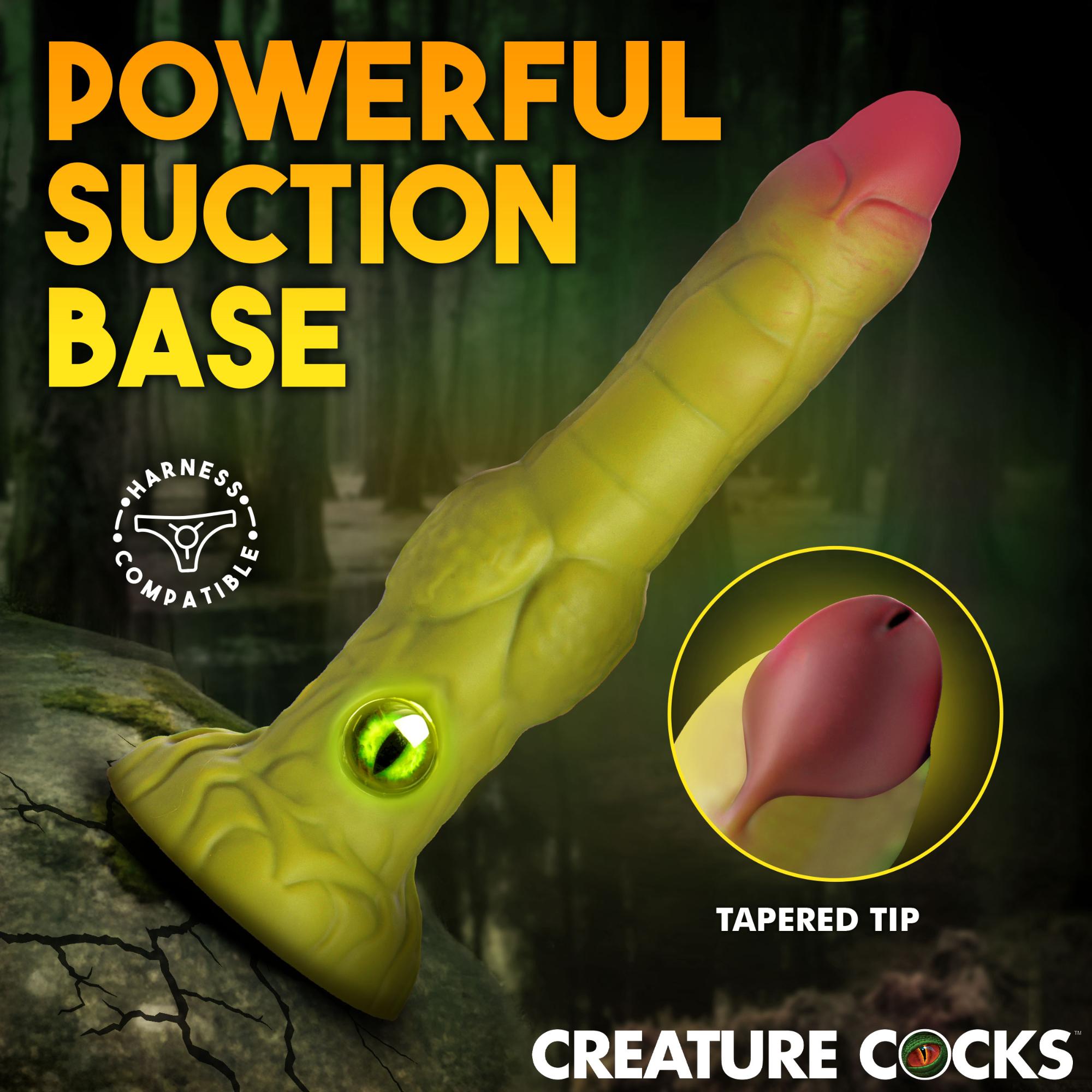 Creature Cocks Eyegor – Thrusting & Vibrating Rechargeable Silicone Dildo with Remote