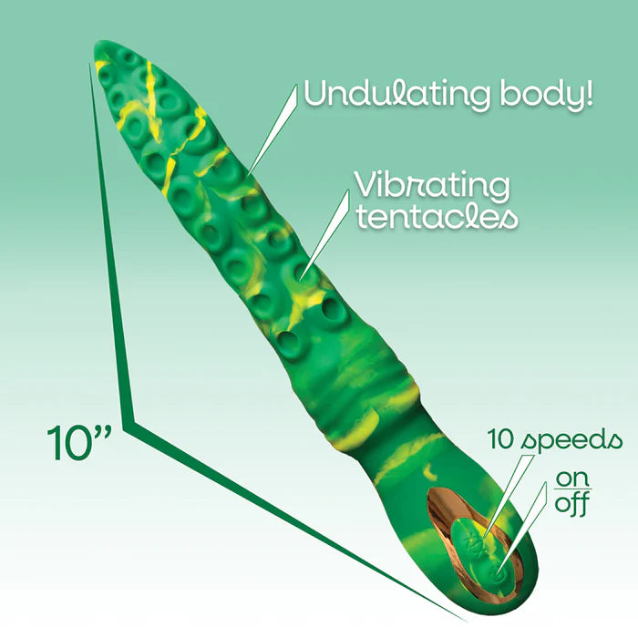 Alien Nation Nessie Silicone Thrusting Squirming Tentacle Vibrator