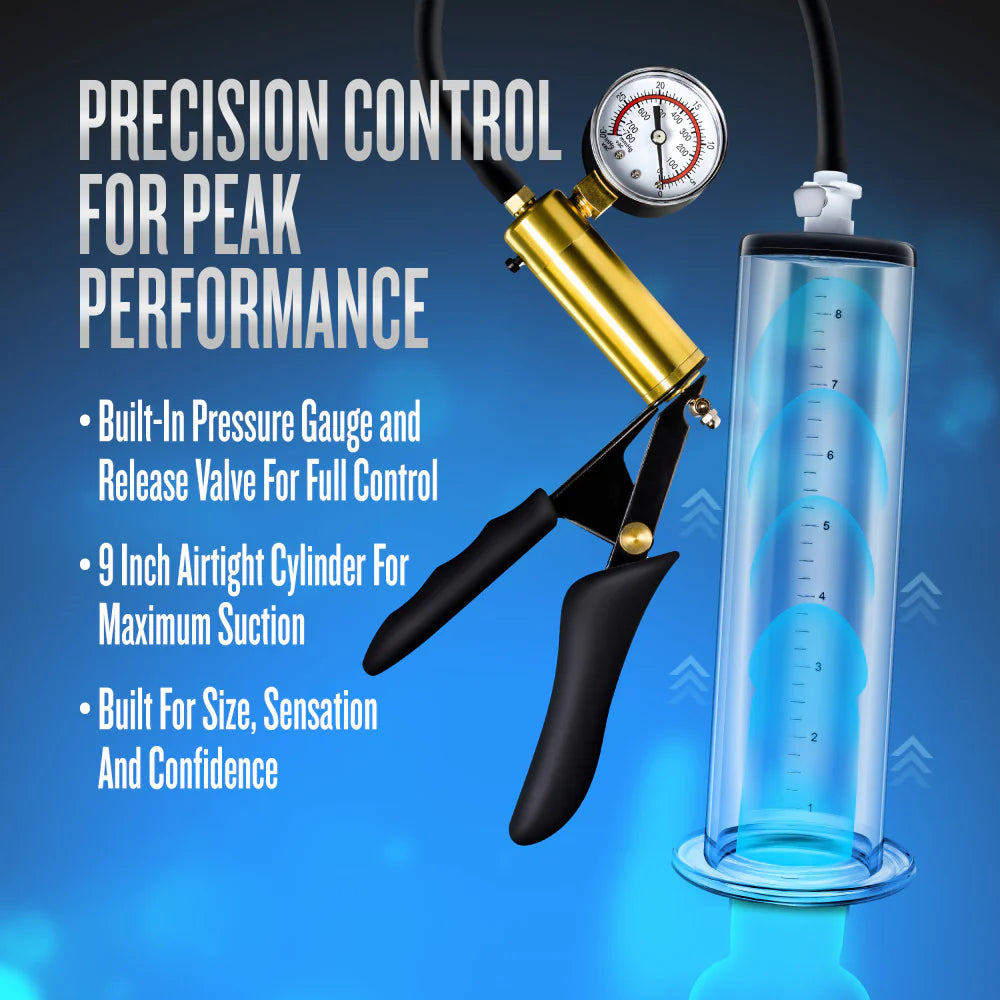 Blush Performance VX8 Premium  System with Silicone Cock Strap Manual Penis Pump