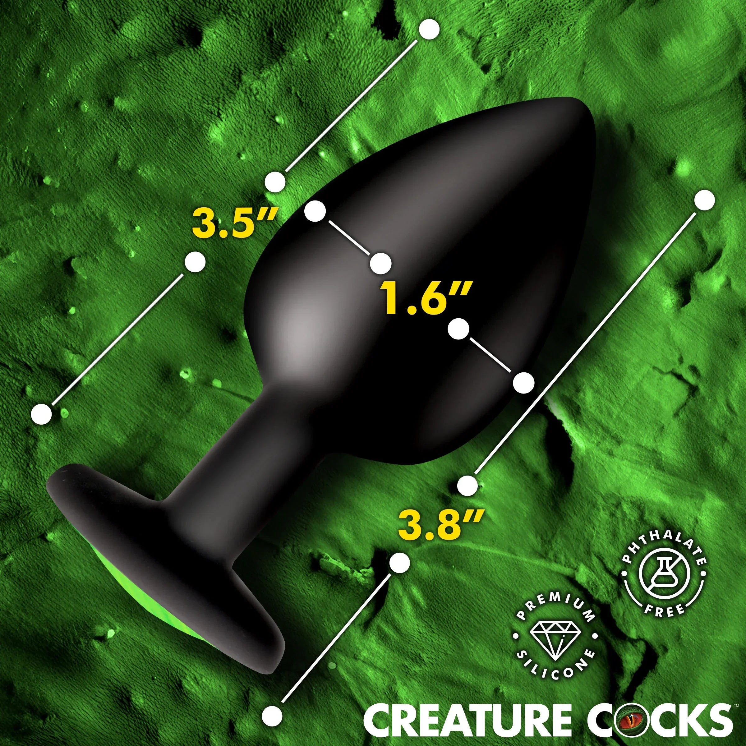Creature Eyes Green Eye Silicone Butt