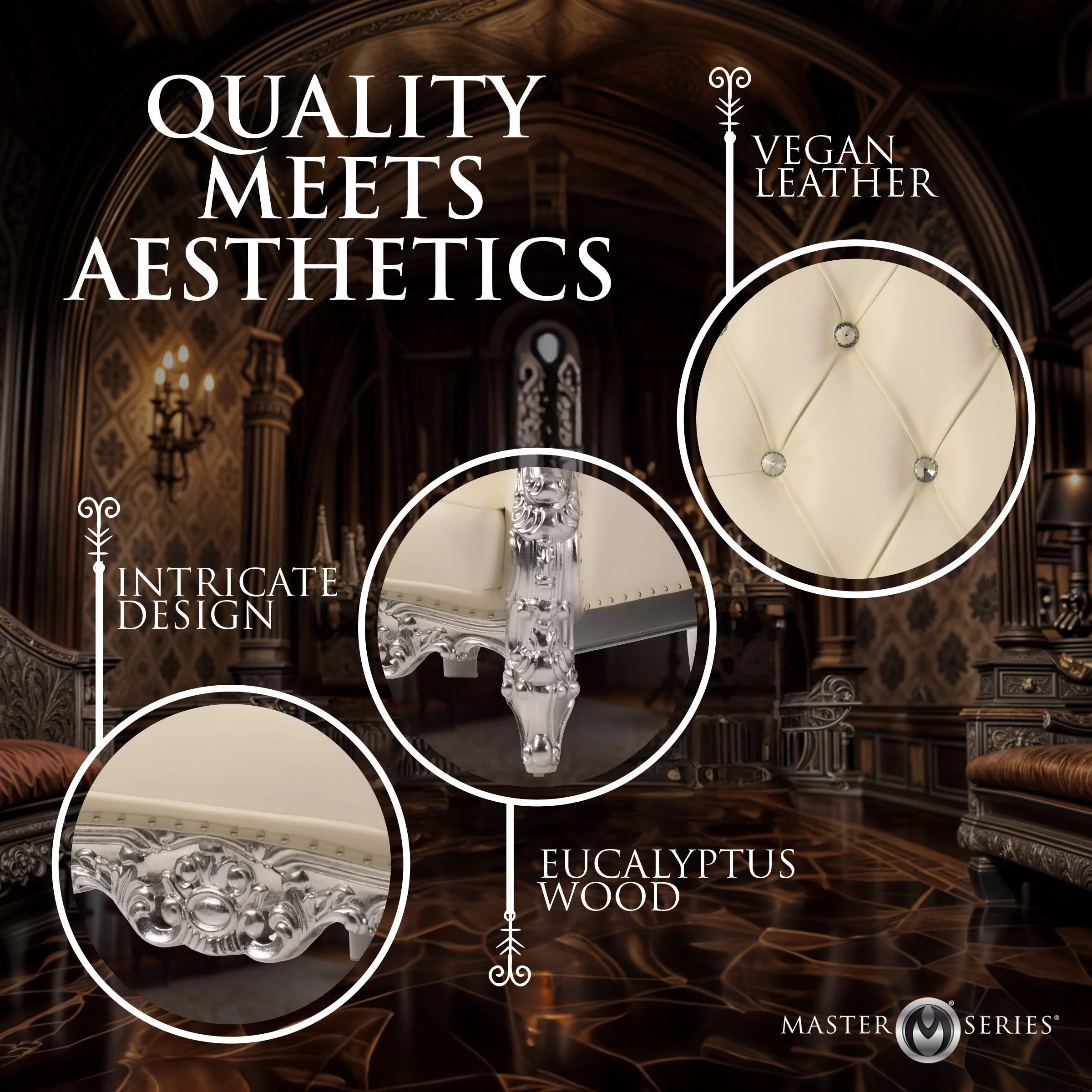 Dom’s Throne – Vegan Leather Throne Chair