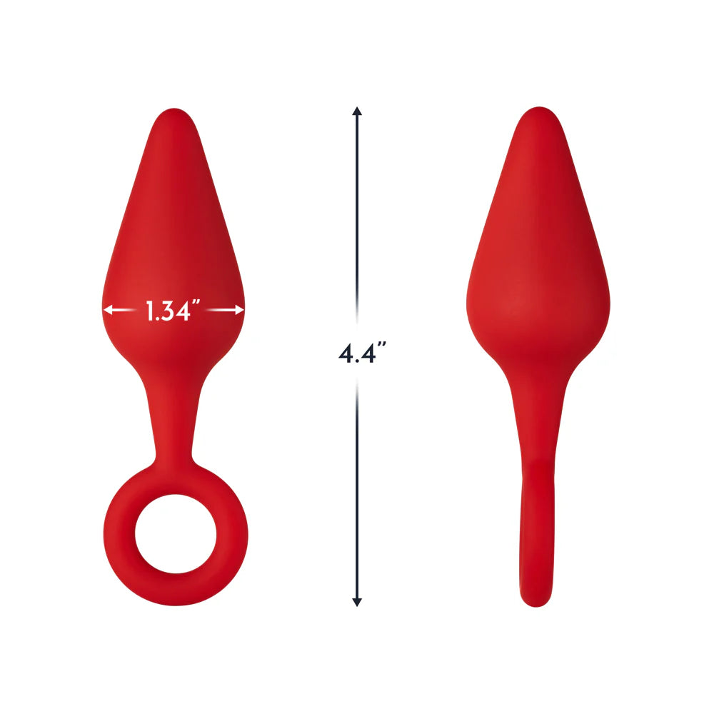 Forto F-10 Silicone Anal Plug with Pull Ring