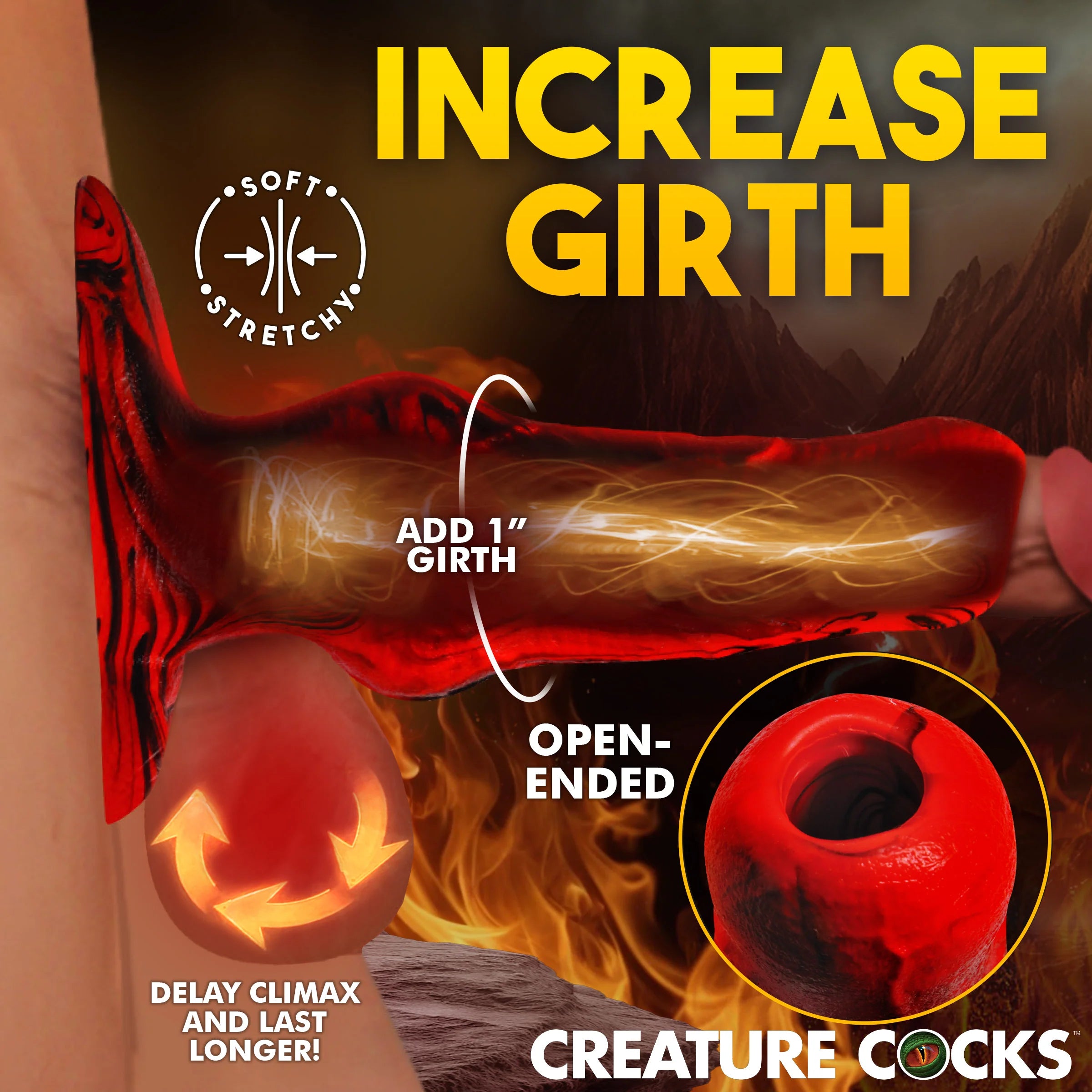 Creature Cocks Hell Hound Silicone Penis Enhancer