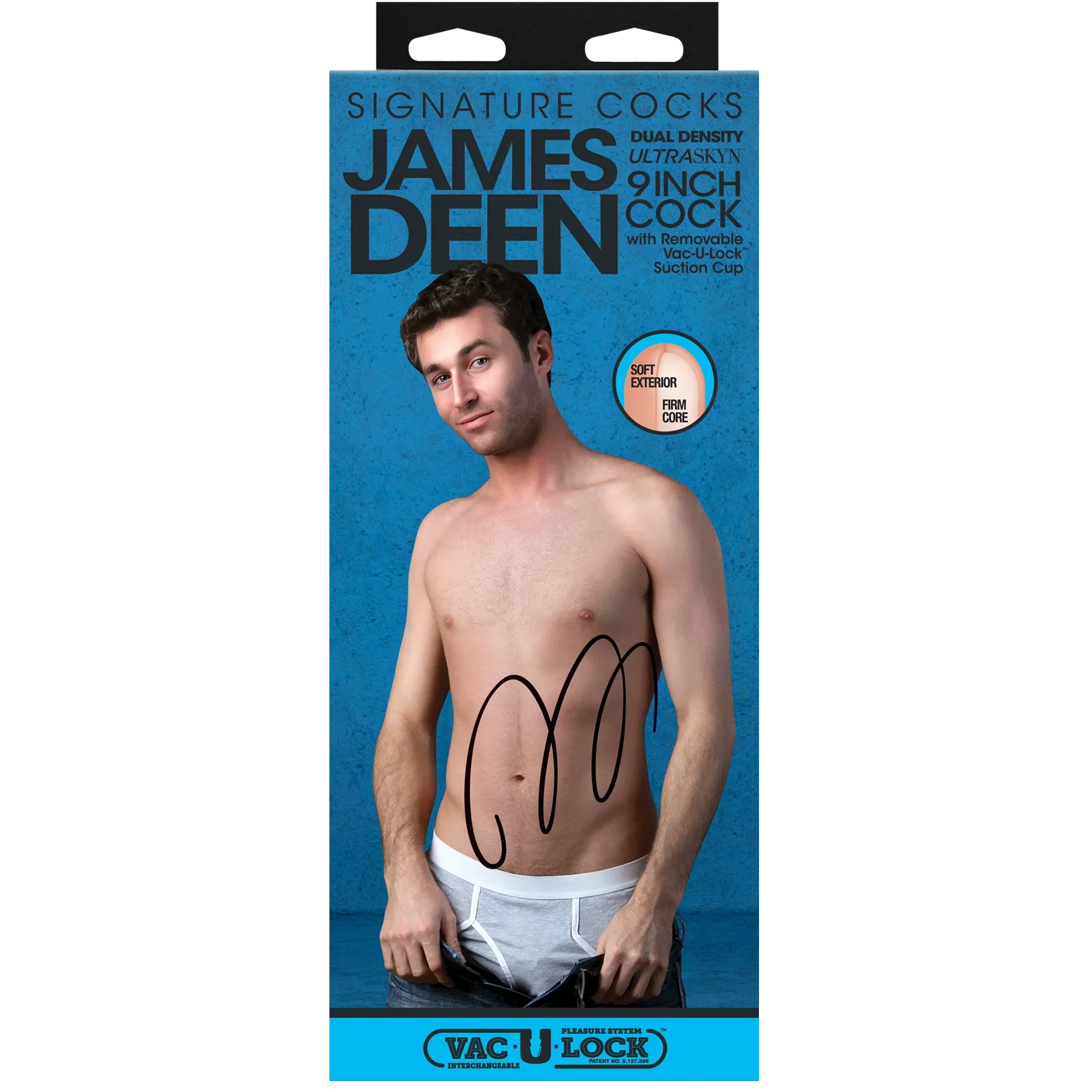 James Deen 9 Inch ULTRASKYN realistic dildo Box
