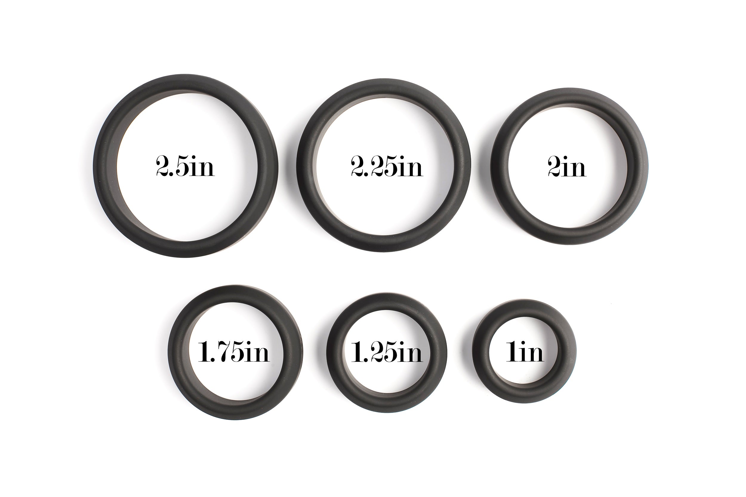 King's Gear King's Fitting Silicone Penis Cock Ring Set 6 Pack - Stretchy Enhancer