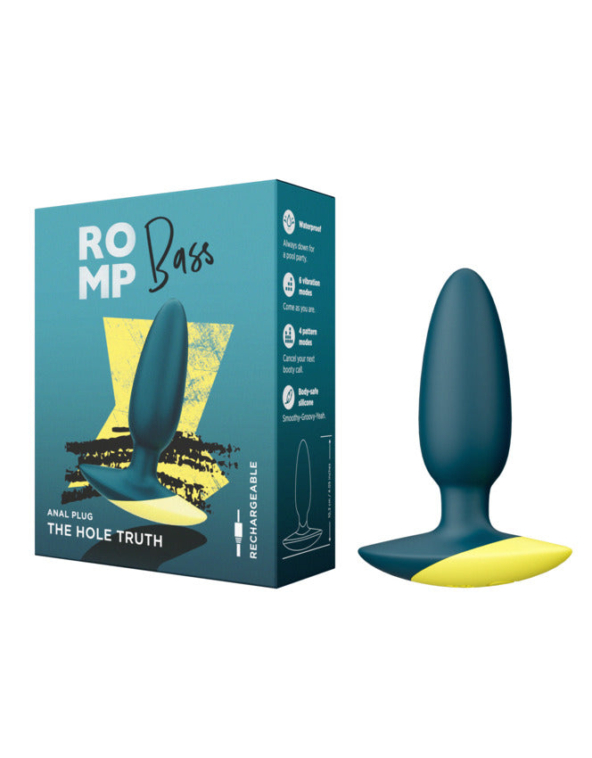 ROMP Bass Rechargeable Silicone Vibrating Anal Plug