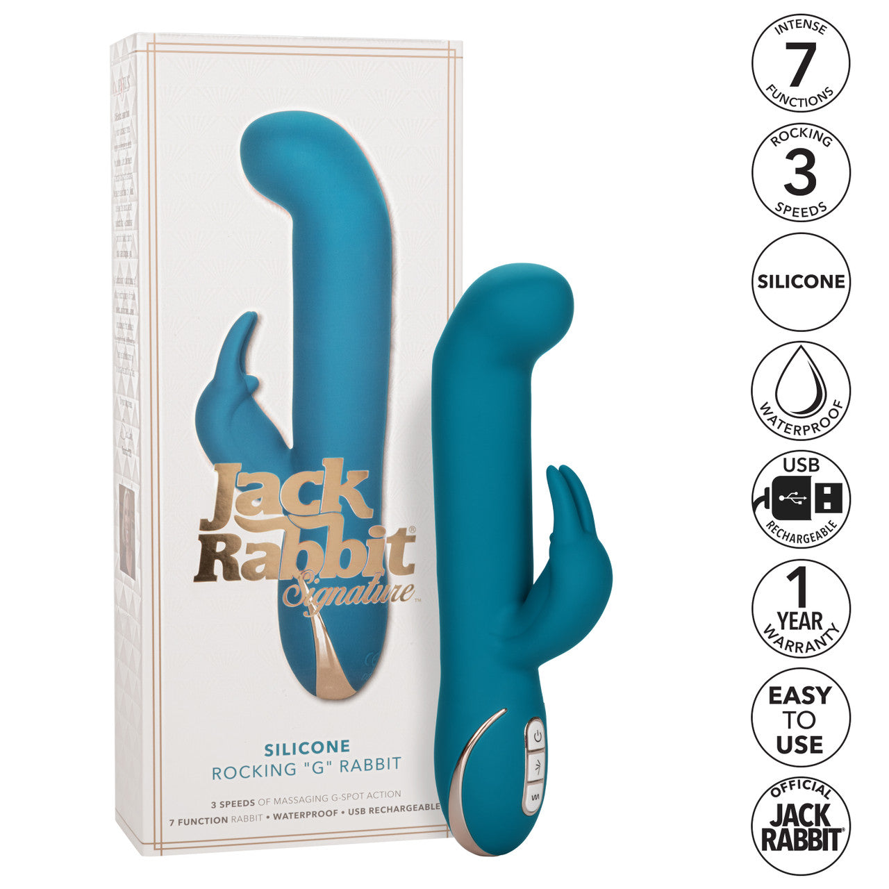Calexotics Jack Rabbit® Signature Silicone Rocking "G” Rabbit