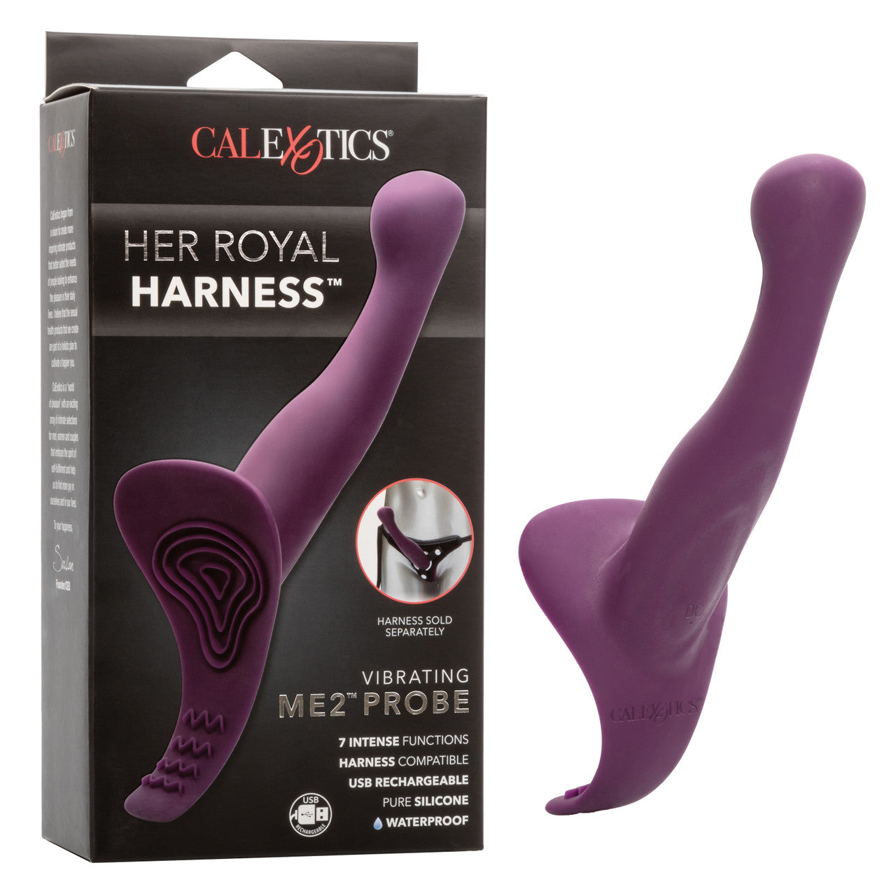 Calexotics Her Royal Harness™ Vibrating ME2™ Probe - Boxed