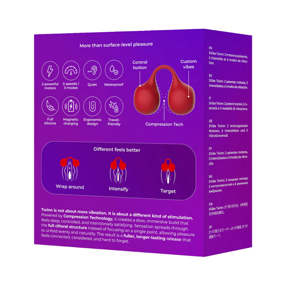 Snail Twinn Compression Technology Clitoral Vibrator (non-app)