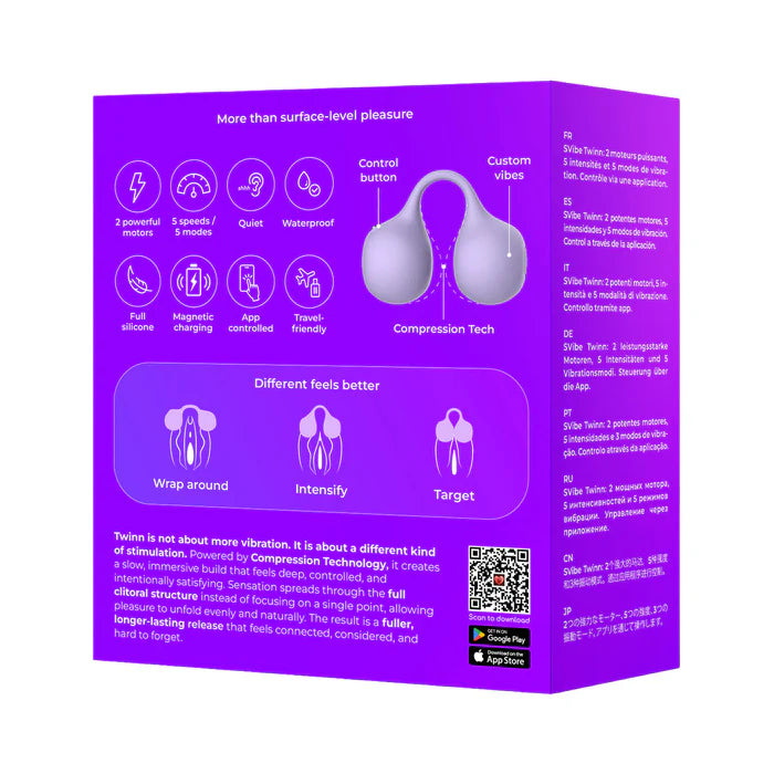 Snail Twinn Compression Technology Clitoral Vibrator (app)