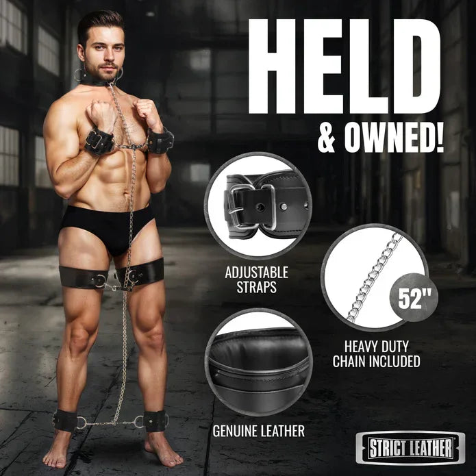 Strict Leather Leather Bondage Set
