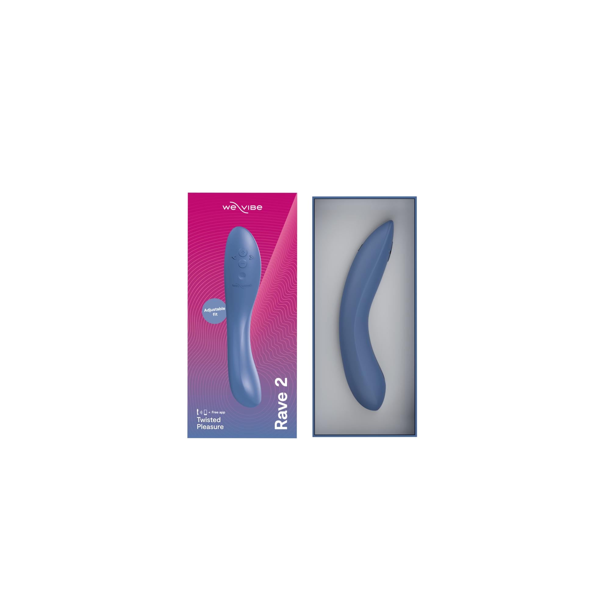We-Vibe Rave 2 Twisted Pleasure Rechargeable Silicone G-Spot Vibrator