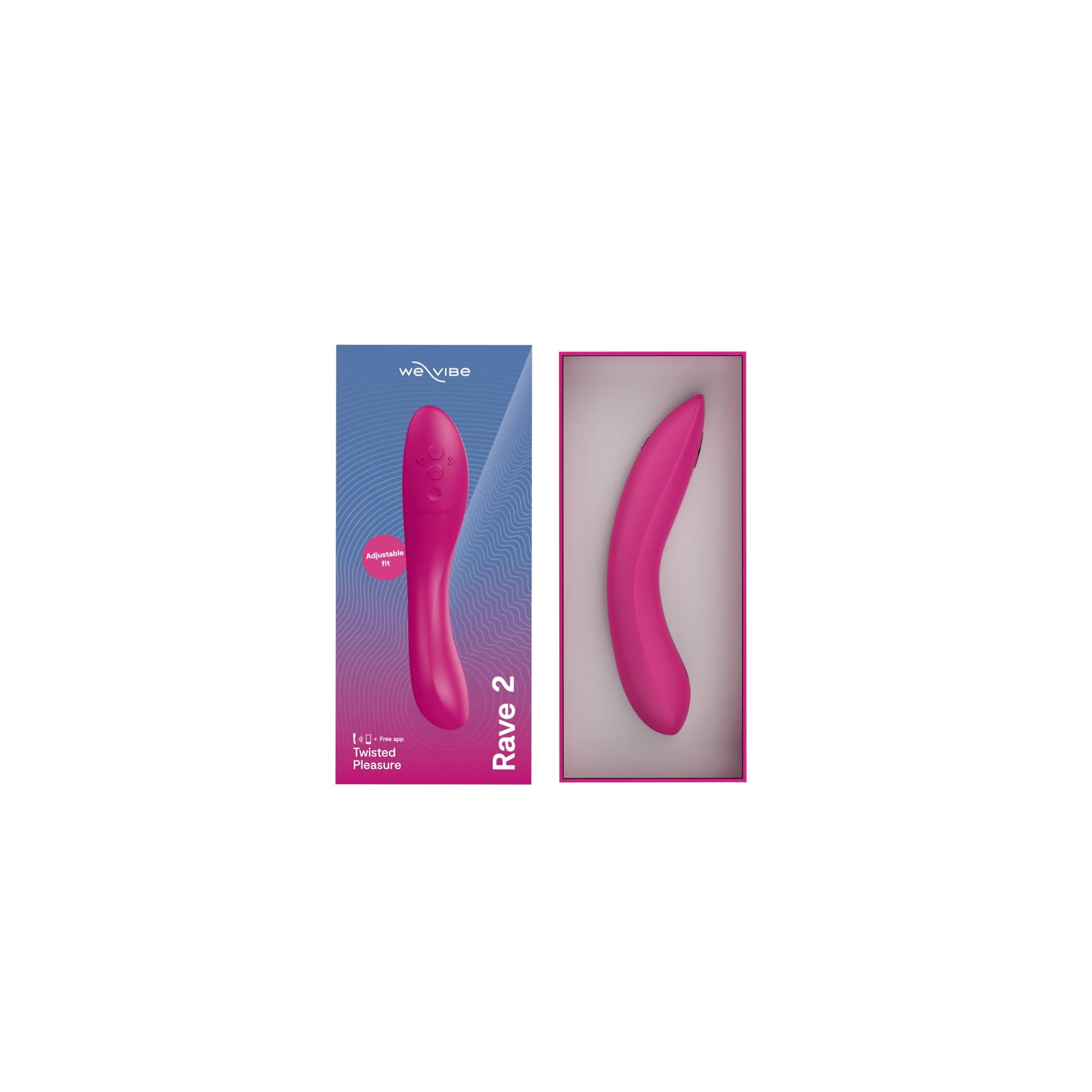 We-Vibe Rave 2 Twisted Pleasure Rechargeable Silicone G-Spot Vibrator