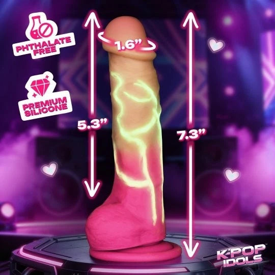 K Pop K.G. Glow-in-the-Dark Silicone Dildo