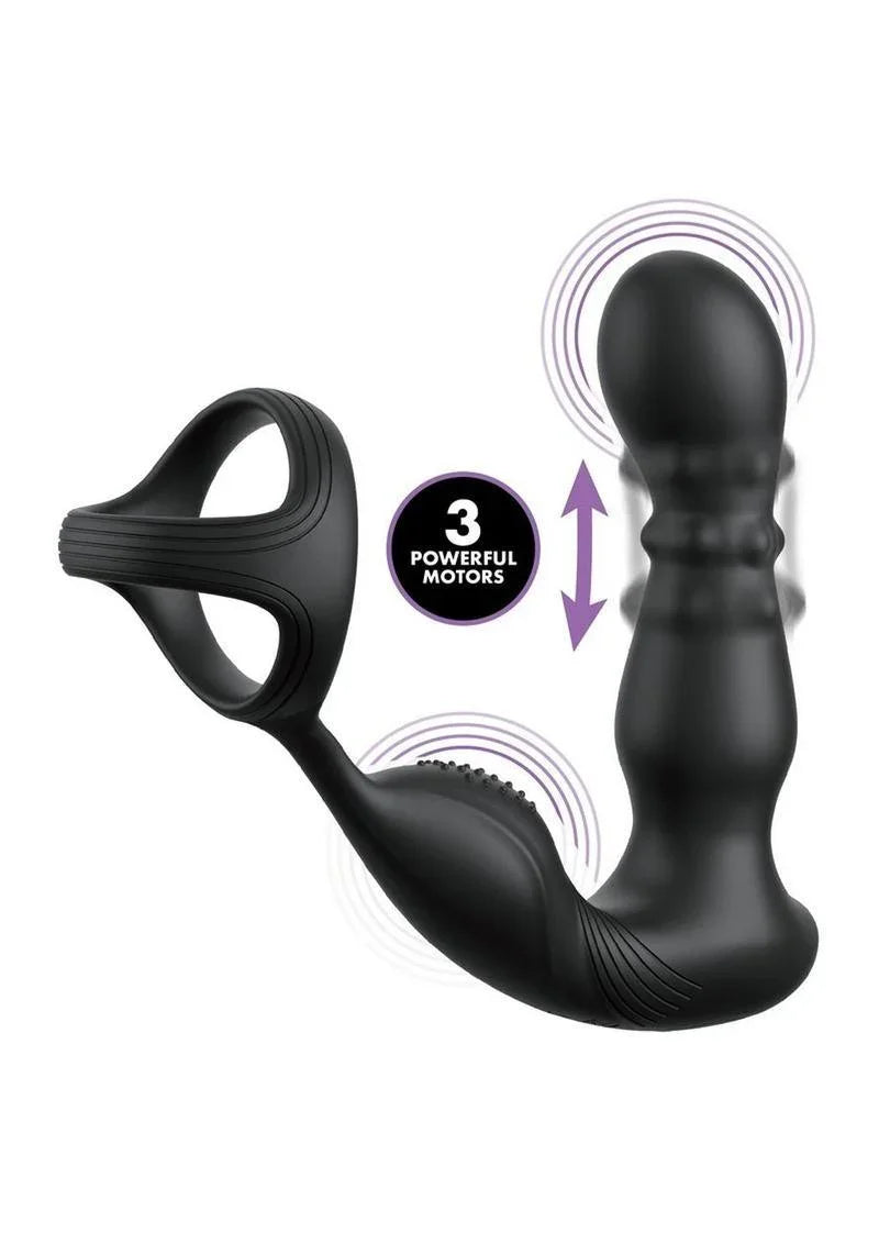 Anal Fantasy Elite Ass-Gasm Side and Glide Rechargeable Silicone Prostate Stimulator - Buy At Luxury Toy X - Free 3-Day Shipping