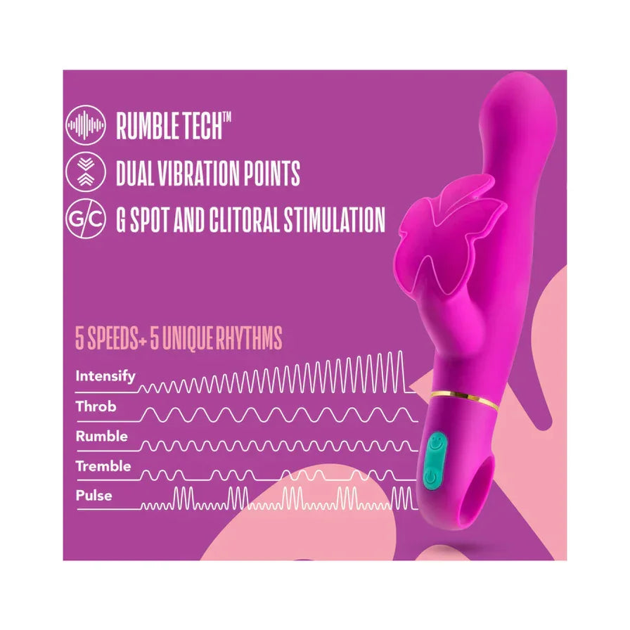 Aria Naughty AF Silicone Dual Stimulation Vibrator - Buy At Luxury Toy X - Free 3-Day Shipping
