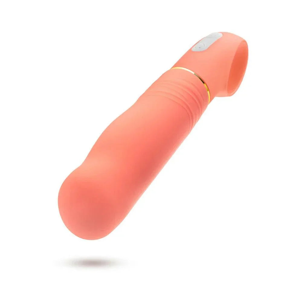 Aria Smokin' AF Silicone Vibrator - Coral - Buy At Luxury Toy X - Free 3-Day Shipping