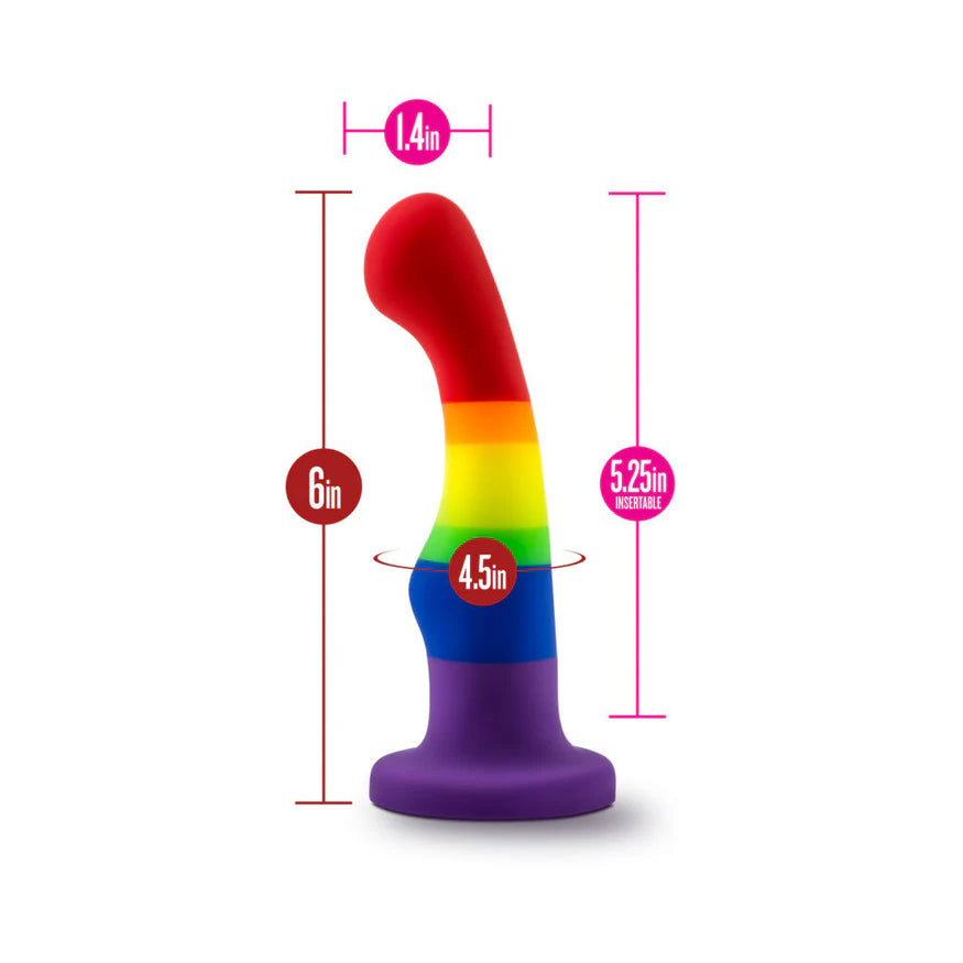 Avant Pride P1 Freedom 6-Inch Silicone Dildo - Buy At Luxury Toy X - Free 3-Day Shipping