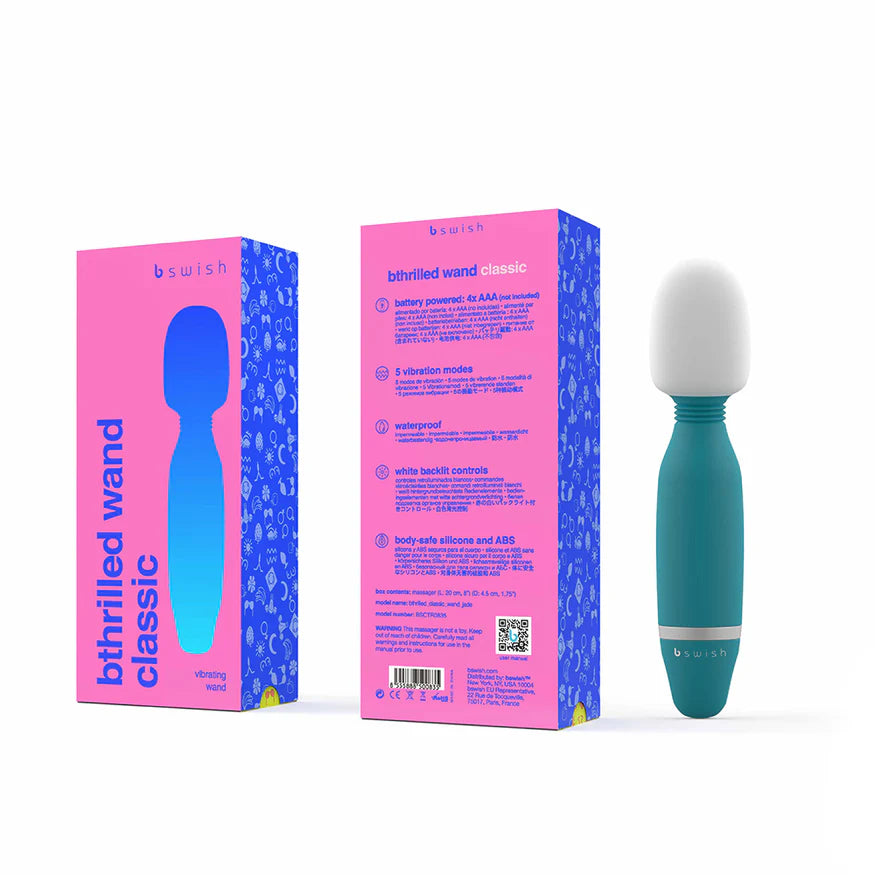 B Swish Bthrilled Classic Wand - Buy At Luxury Toy X - Free 3-Day Shipping