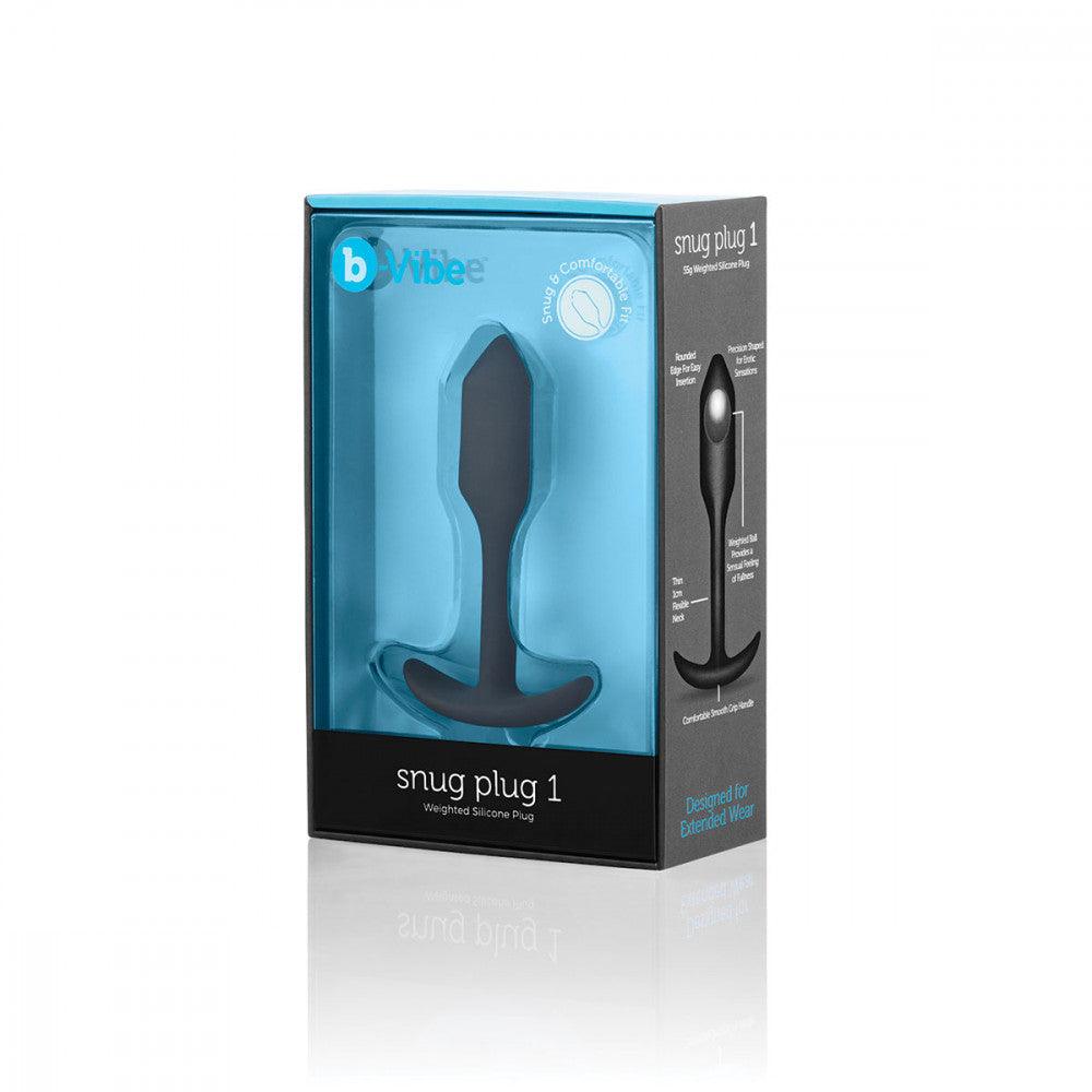 b-Vibe Snug Plug 1 Weighted Silicone Anal Plug - Buy At Luxury Toy X - Free 3-Day Shipping