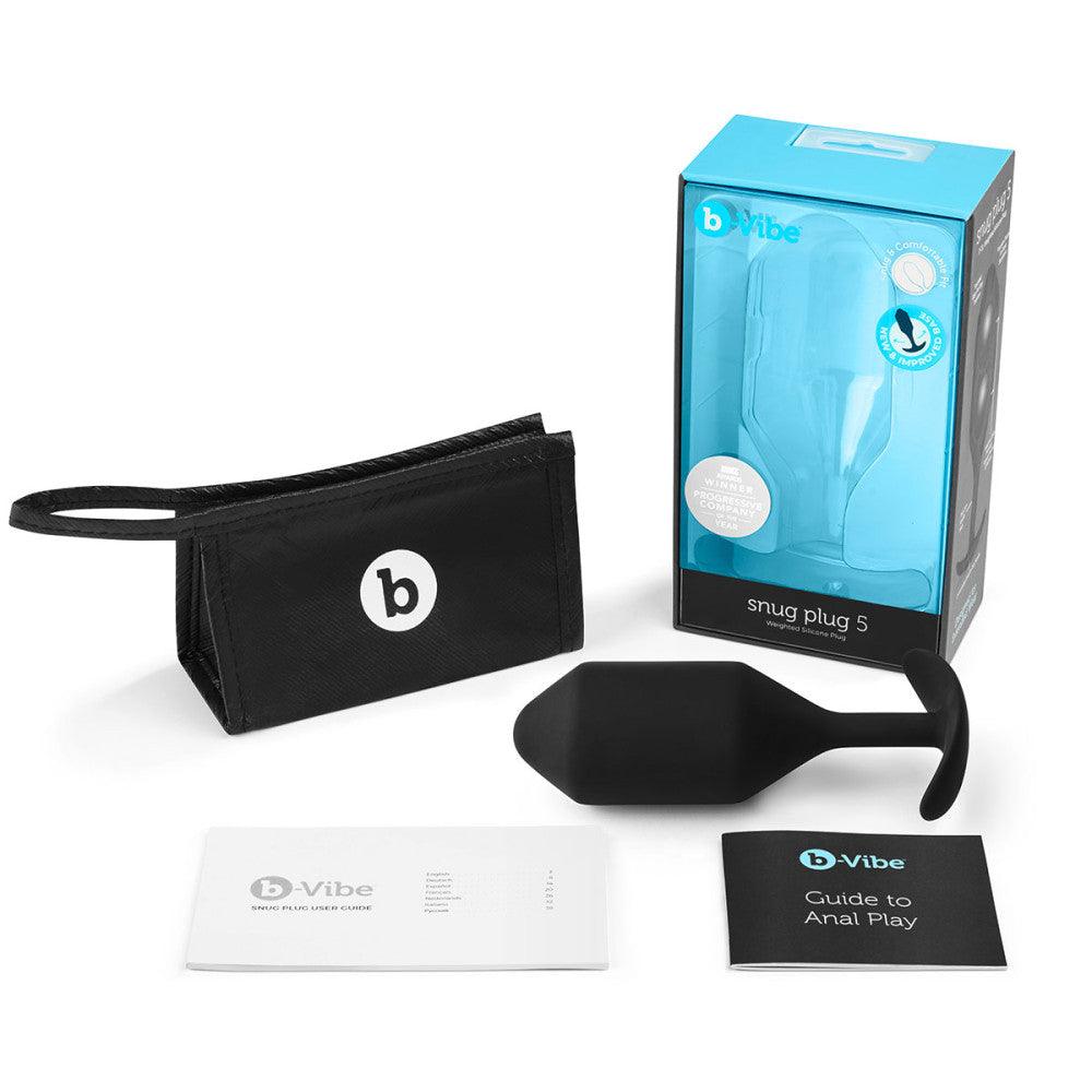 b-Vibe Snug Plug 5 Weighted Silicone Anal Plug - Buy At Luxury Toy X - Free 3-Day Shipping
