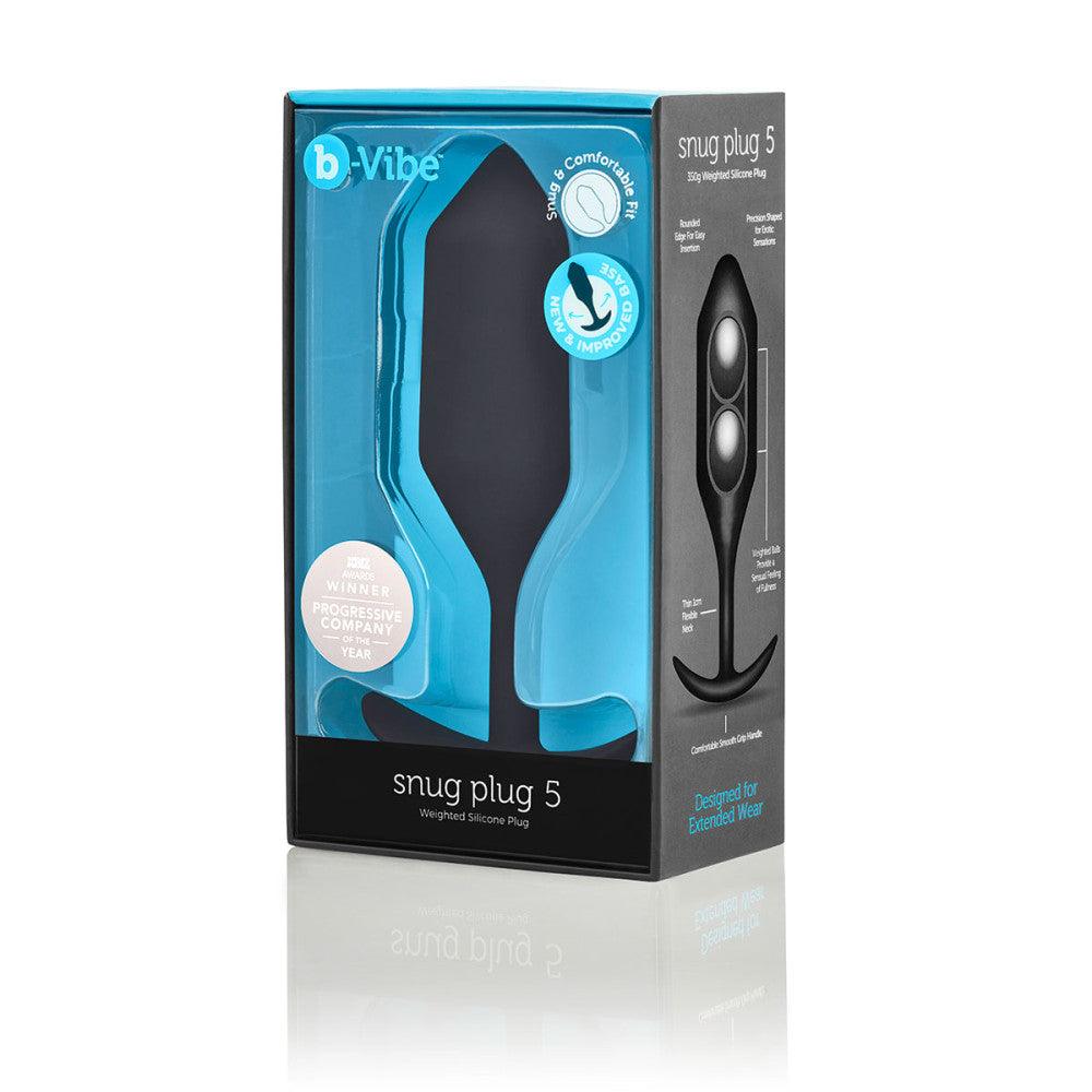 b-Vibe Snug Plug 5 Weighted Silicone Anal Plug - Buy At Luxury Toy X - Free 3-Day Shipping