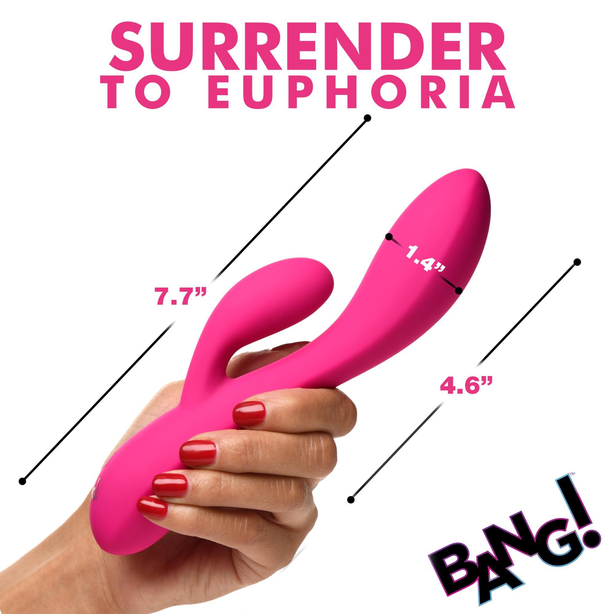 Bang! 10X Flexible Rechargeable Silicone Rabbit Vibrator - Buy At Luxury Toy X - Free 3-Day Shipping