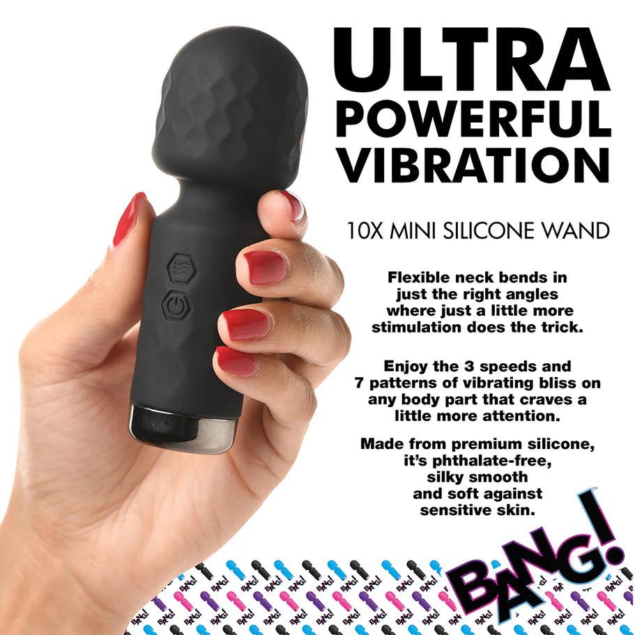Bang! 10X Mini Silicone Rechargeable Wand - Buy At Luxury Toy X - Free 3-Day Shipping