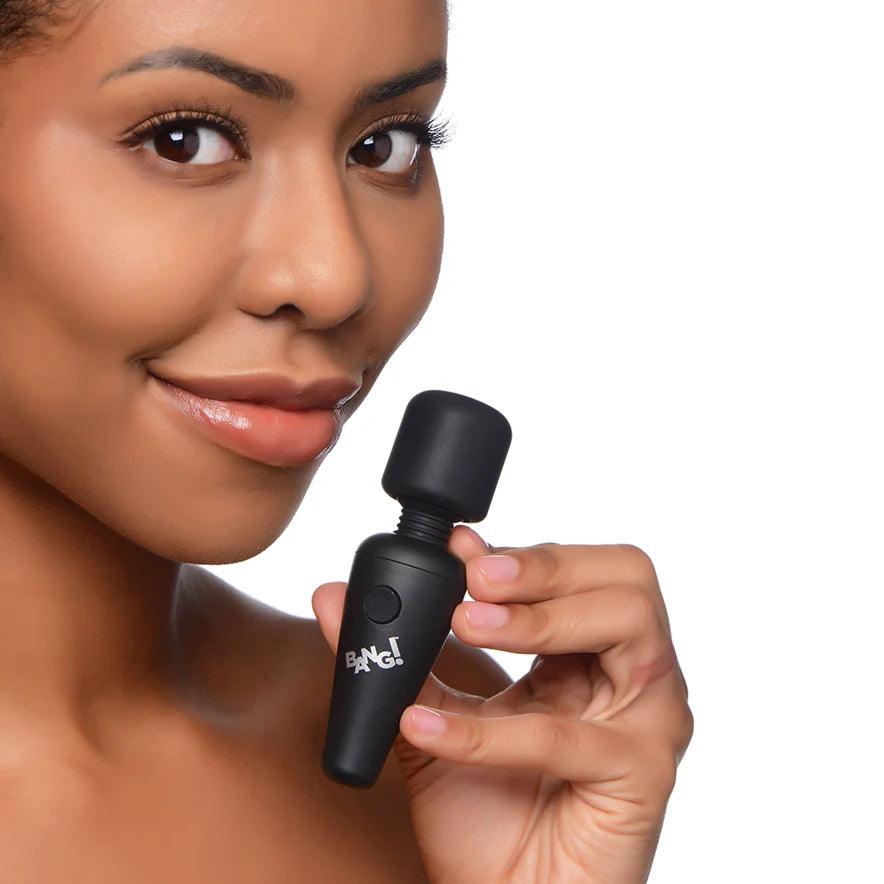 Bang! 10X Vibrating Mini Rechargeable Silicone Wand Massager - Buy At Luxury Toy X - Free 3-Day Shipping