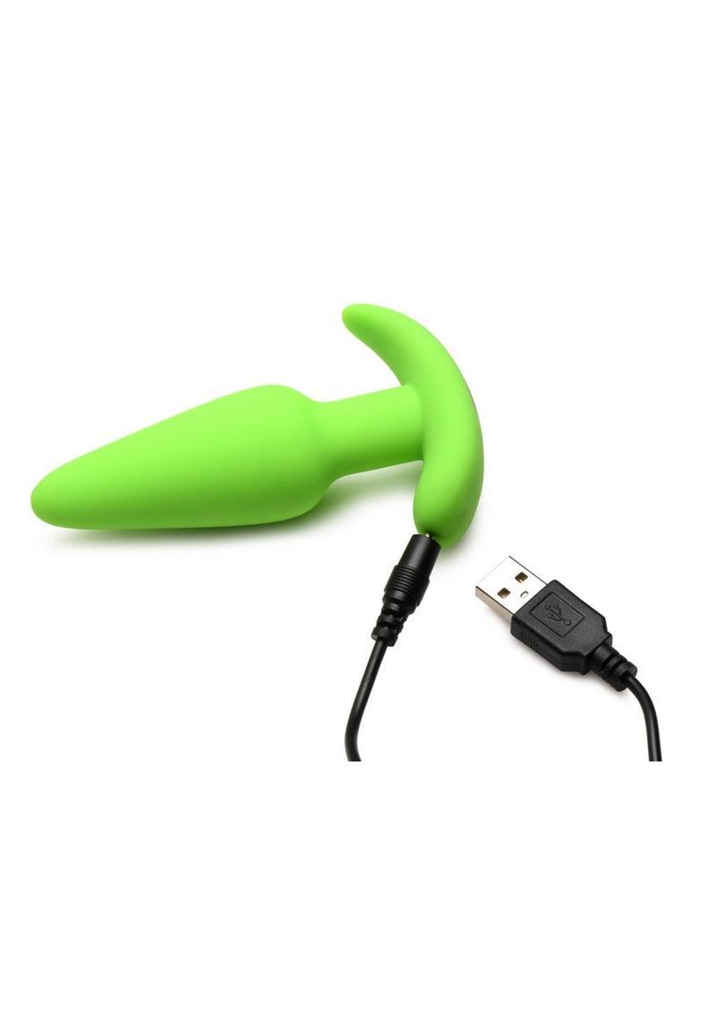 Bang! 21X Glow in The Dark Rechargeable Silicone Butt Plug with Remote - Buy At Luxury Toy X - Free 3-Day Shipping