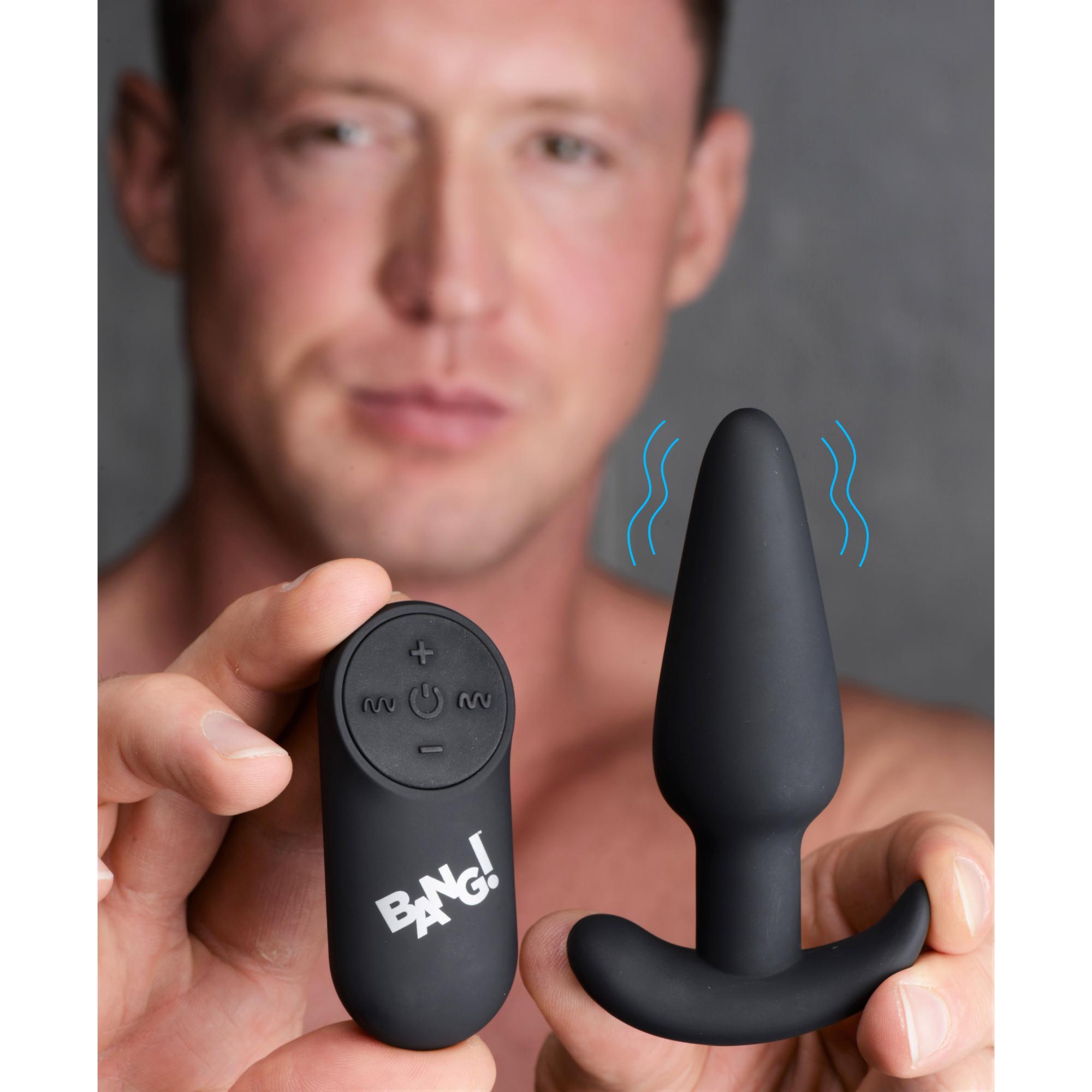 Bang! 21x Vibrating Silicone Rechargeable Butt Plug with Remote Control - Buy At Luxury Toy X - Free 3-Day Shipping