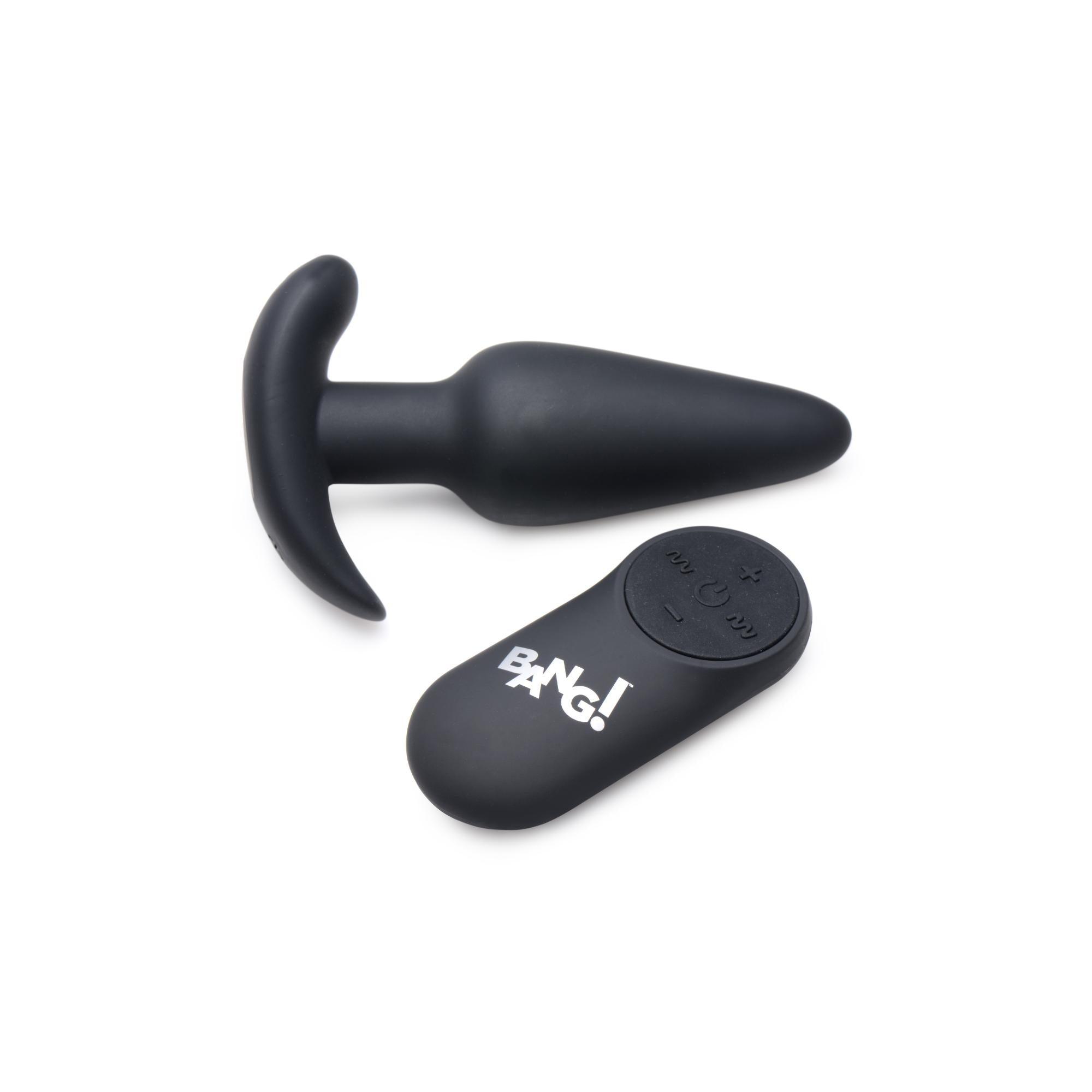 Bang! 21x Vibrating Silicone Rechargeable Butt Plug with Remote Control - Buy At Luxury Toy X - Free 3-Day Shipping