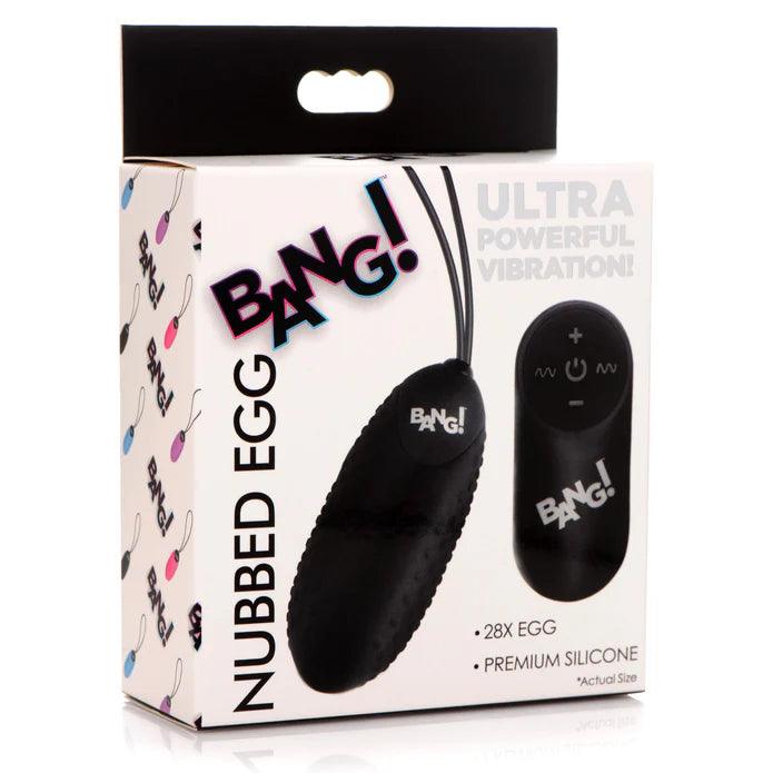 Bang! 28X Nubbed Rechargeable Silicone Egg with Remote Control - Buy At Luxury Toy X - Free 3-Day Shipping