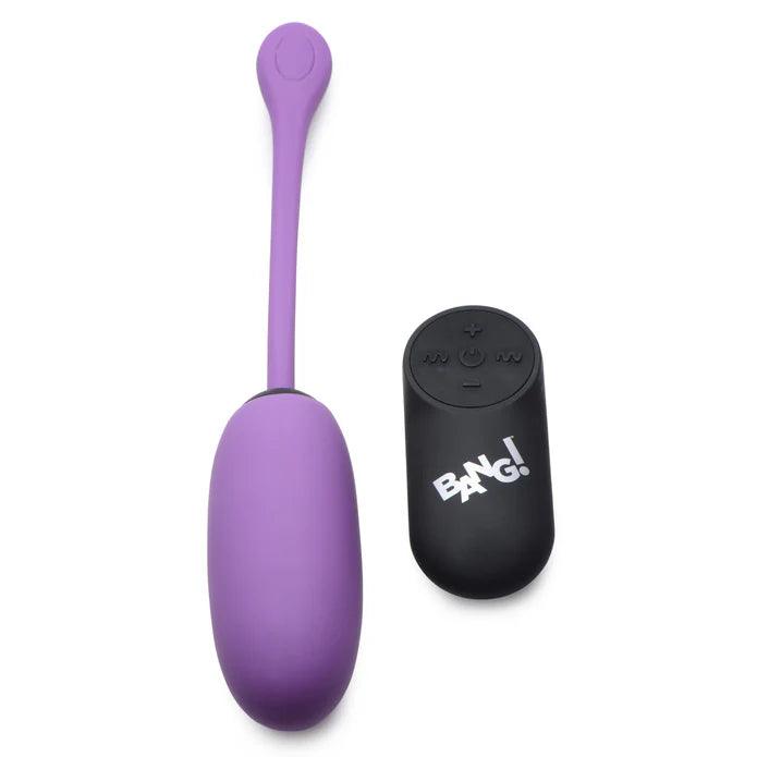 Bang! 28x Plush Silicone Rechargeable Egg with Remote Control - Buy At Luxury Toy X - Free 3-Day Shipping