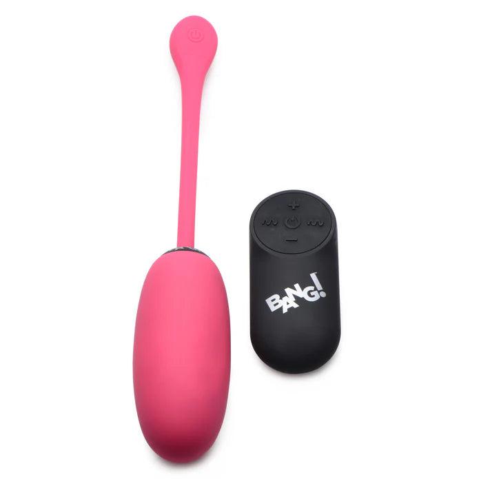 Bang! 28x Plush Silicone Rechargeable Egg with Remote Control - Buy At Luxury Toy X - Free 3-Day Shipping