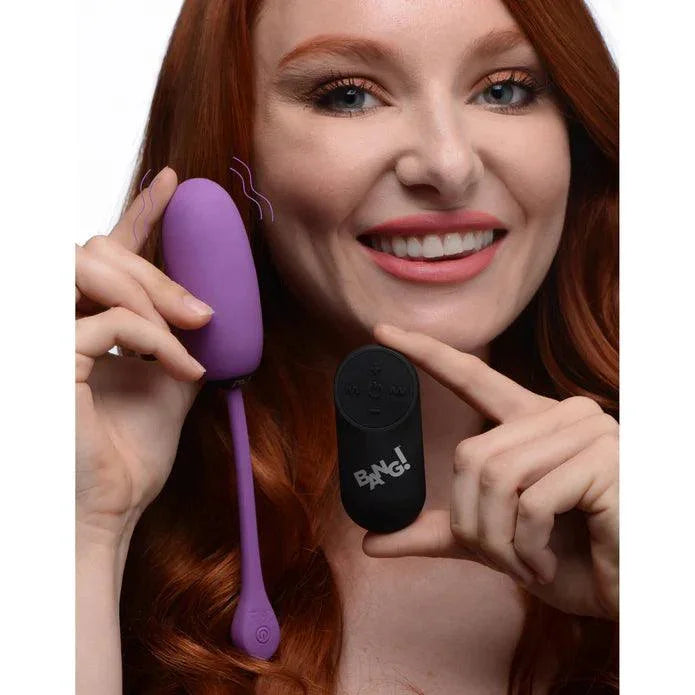 Bang! 28x Plush Silicone Rechargeable Egg with Remote Control - Buy At Luxury Toy X - Free 3-Day Shipping