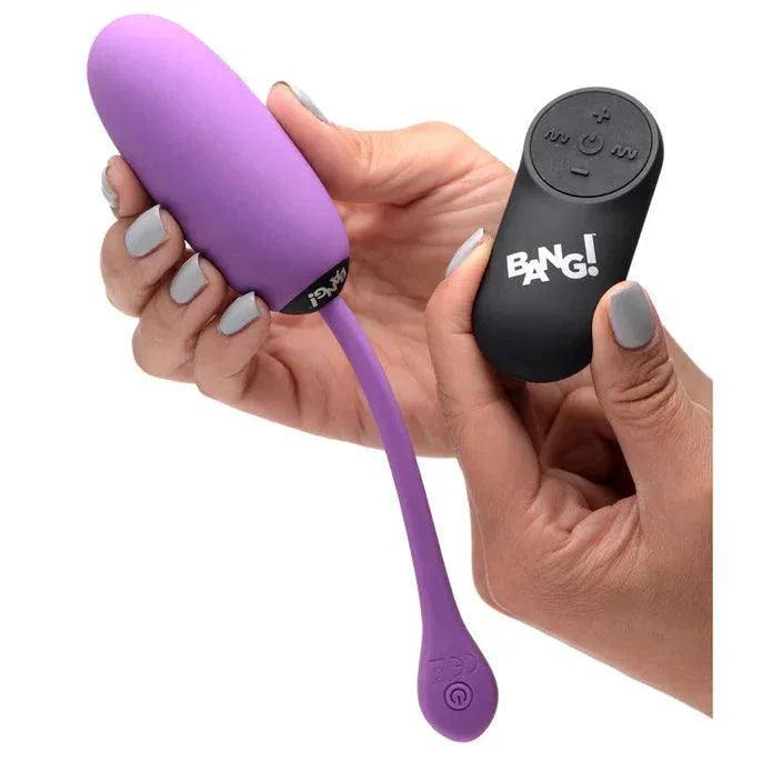 Bang! 28x Plush Silicone Rechargeable Egg with Remote Control - Buy At Luxury Toy X - Free 3-Day Shipping