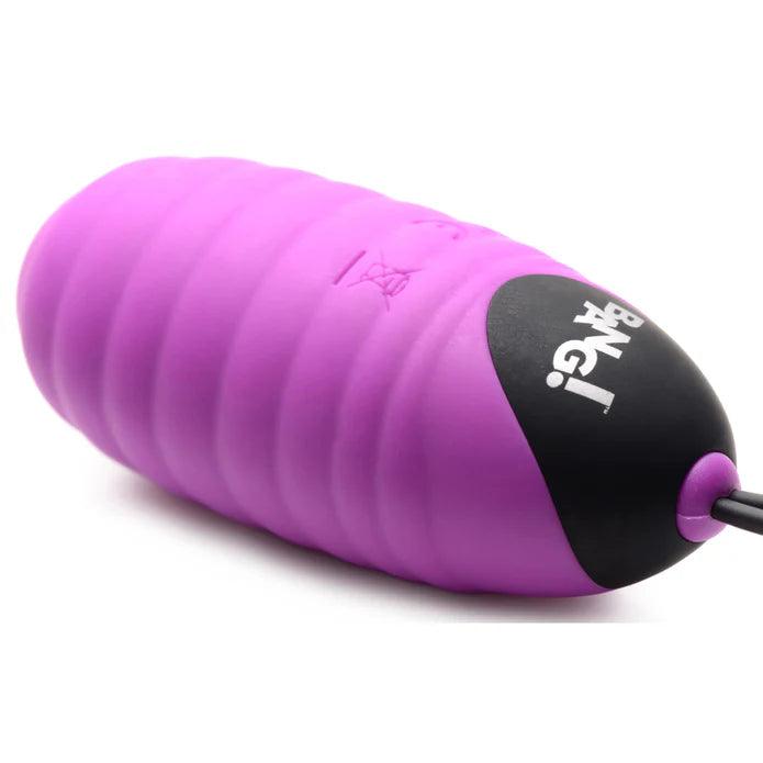 Bang! 28X Ribbed Rechargeable Silicone Egg with Remote Control - Buy At Luxury Toy X - Free 3-Day Shipping