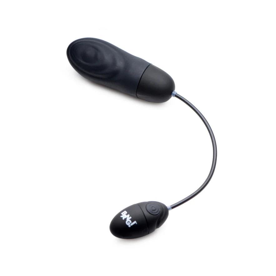 Bang! 7X Pulsing Rechargeable Silicone Bullet Vibrator with Wired Remote Control - Buy At Luxury Toy X - Free 3-Day Shipping