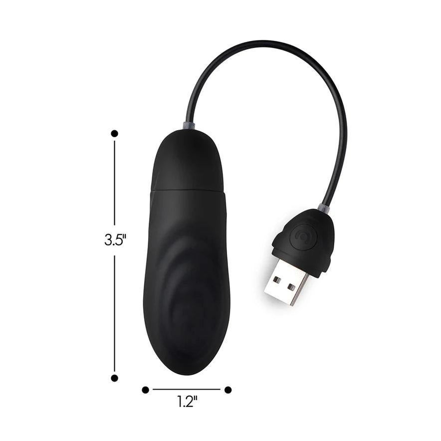 Bang! 7X Pulsing Rechargeable Silicone Bullet Vibrator with Wired Remote Control - Buy At Luxury Toy X - Free 3-Day Shipping