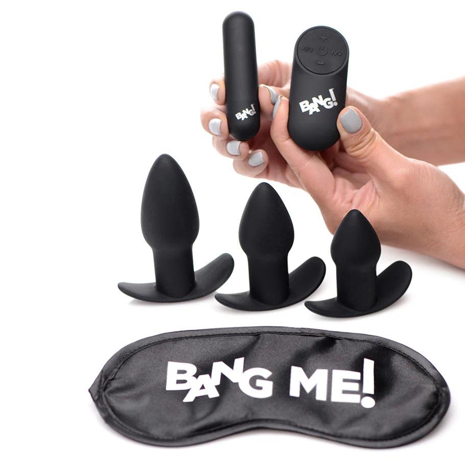Bang! Backdoor Adventure Rechargeable Silicone Butt Plug Kit (set of 5) - Buy At Luxury Toy X - Free 3-Day Shipping