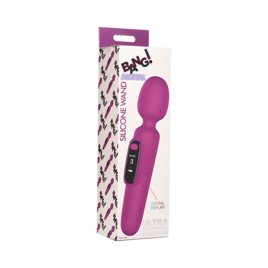 Bang! Digital Rechargeable Silicone Wand Vibrator - Buy At Luxury Toy X - Free 3-Day Shipping